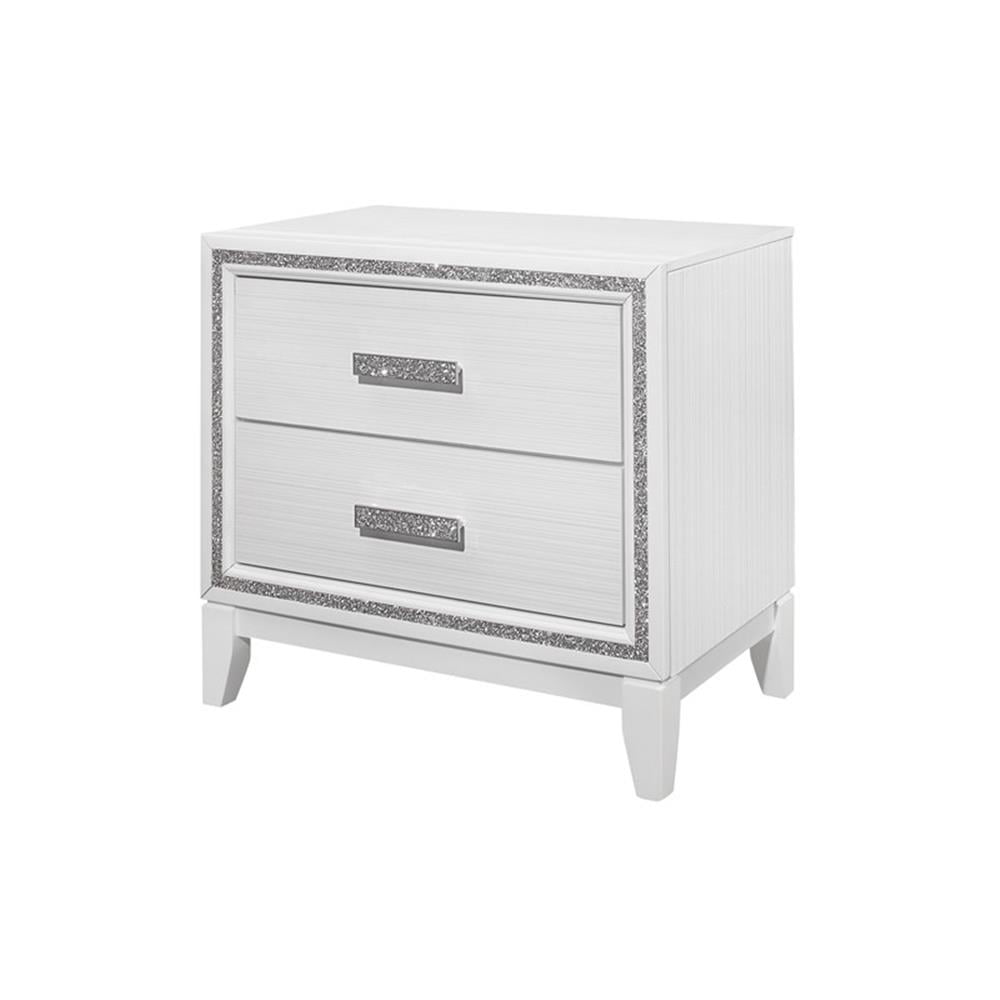 Global Furniture USA Nightstand Contemporary White 1-Count - Image 3