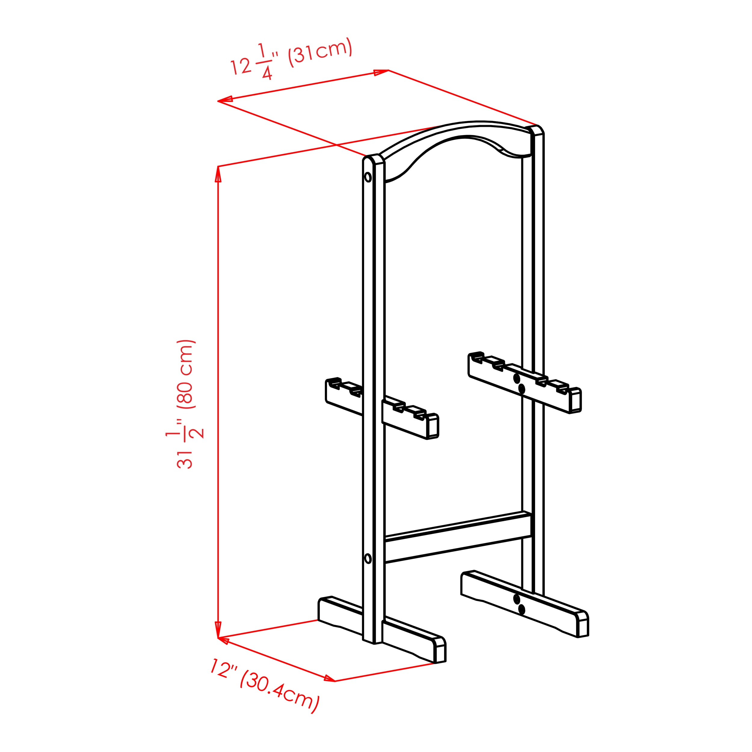 Winsome Dylan 5-Piece Oversized Folding Snack Table Set, Teak Finish - Image 5