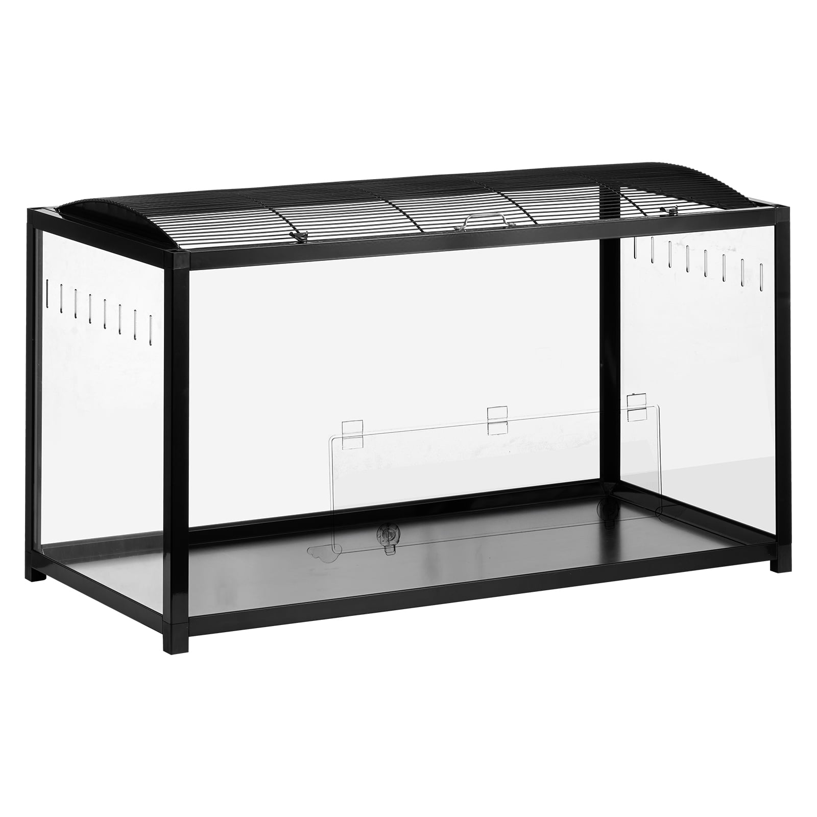KFFKFF Rodent Enclosure, Full View Clear Rodent Domiciles, Compact Creature Cage, 37.8 x 18.5 x 21.7 in, Breathable Pet Rodent Homes with Front Access, Mobile Rodent Residence for Rats, Guinea Pigs - Image 8