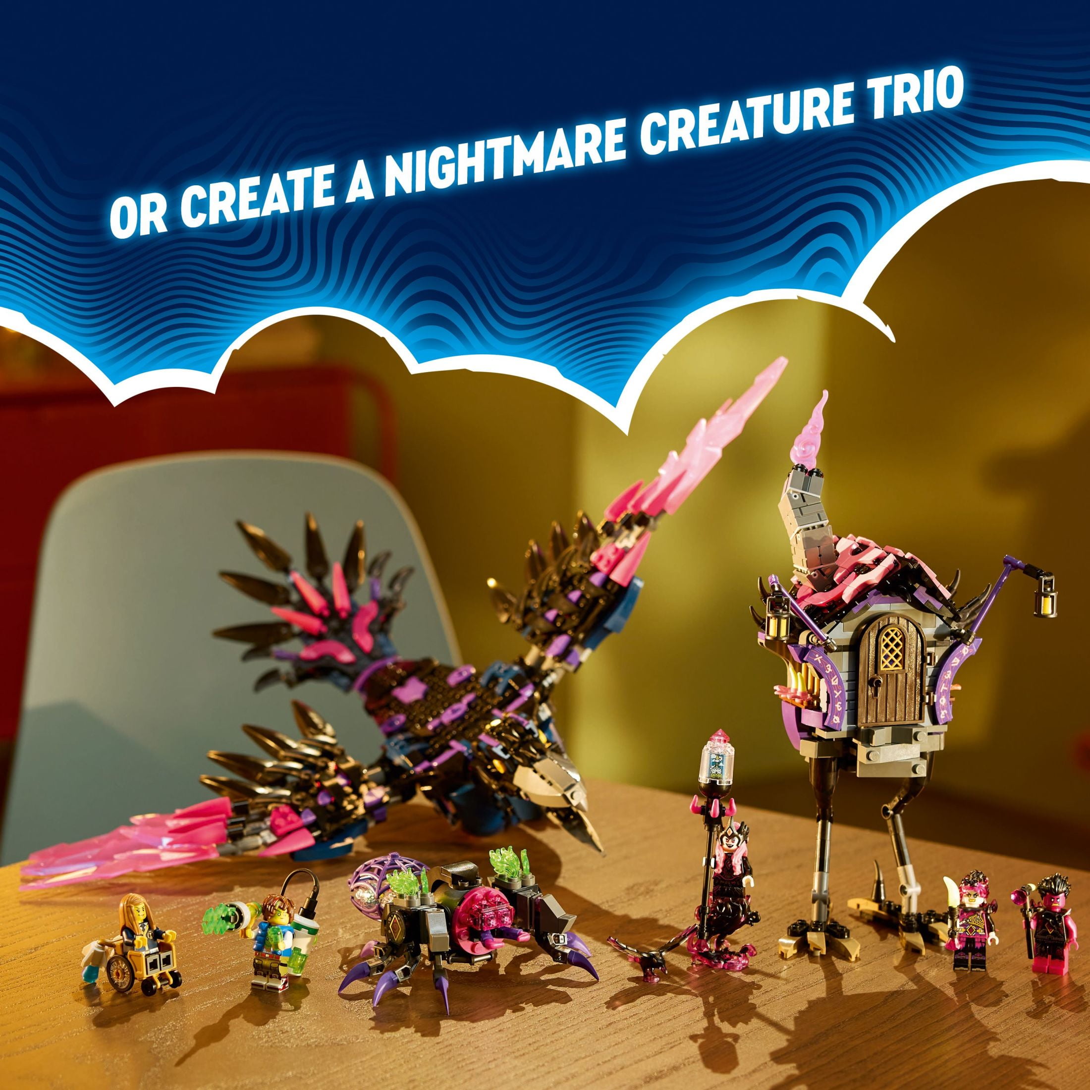 LEGO DREAMZzz The Never Witch’s Midnight Raven Building Toy - Christmas Toys for Boys & Girls, Age 9+ - Kids Toys W/ 3 Building Options & 5 Minifigures - 71478 - Image 4