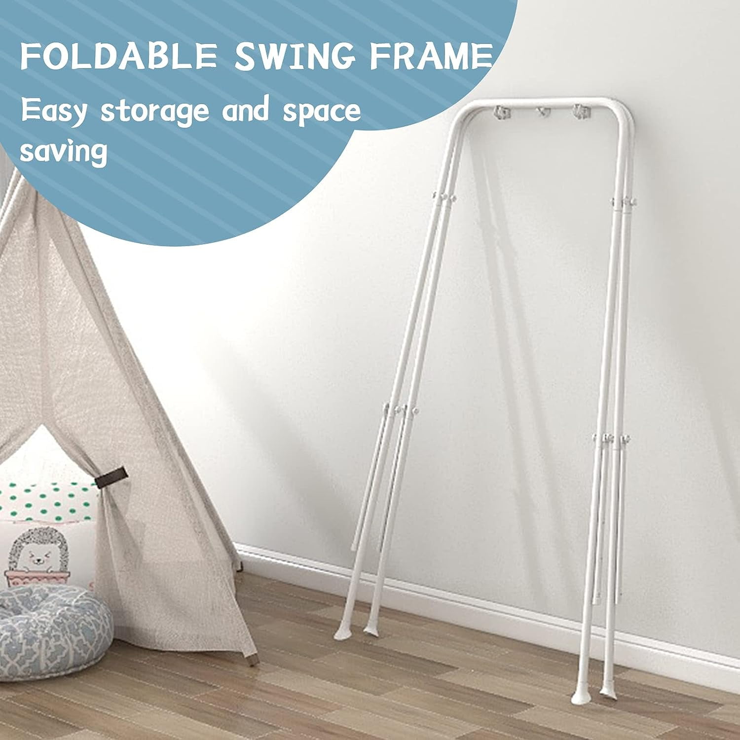 Baby Jumper with Stand, Baby Bouncer&Baby Jumper Activity Center, Baby Exerciser for Girl/Boy, Infant Ideal Gift, White - Image 5