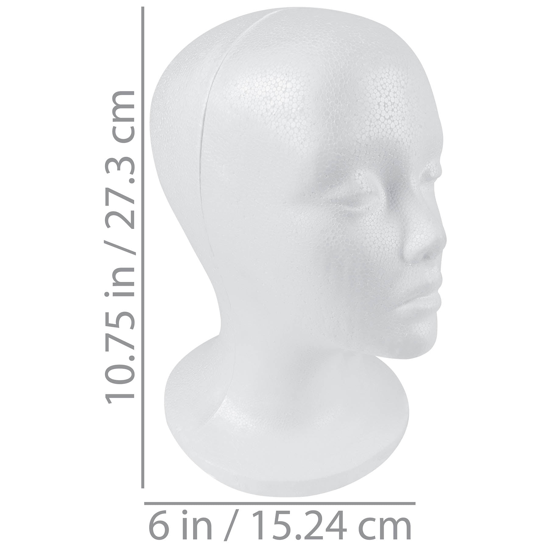 SHANY Styrofoam Model Heads/Hat Wig Foam Mannequin/One Dozen Jumbo Pack - Image 3