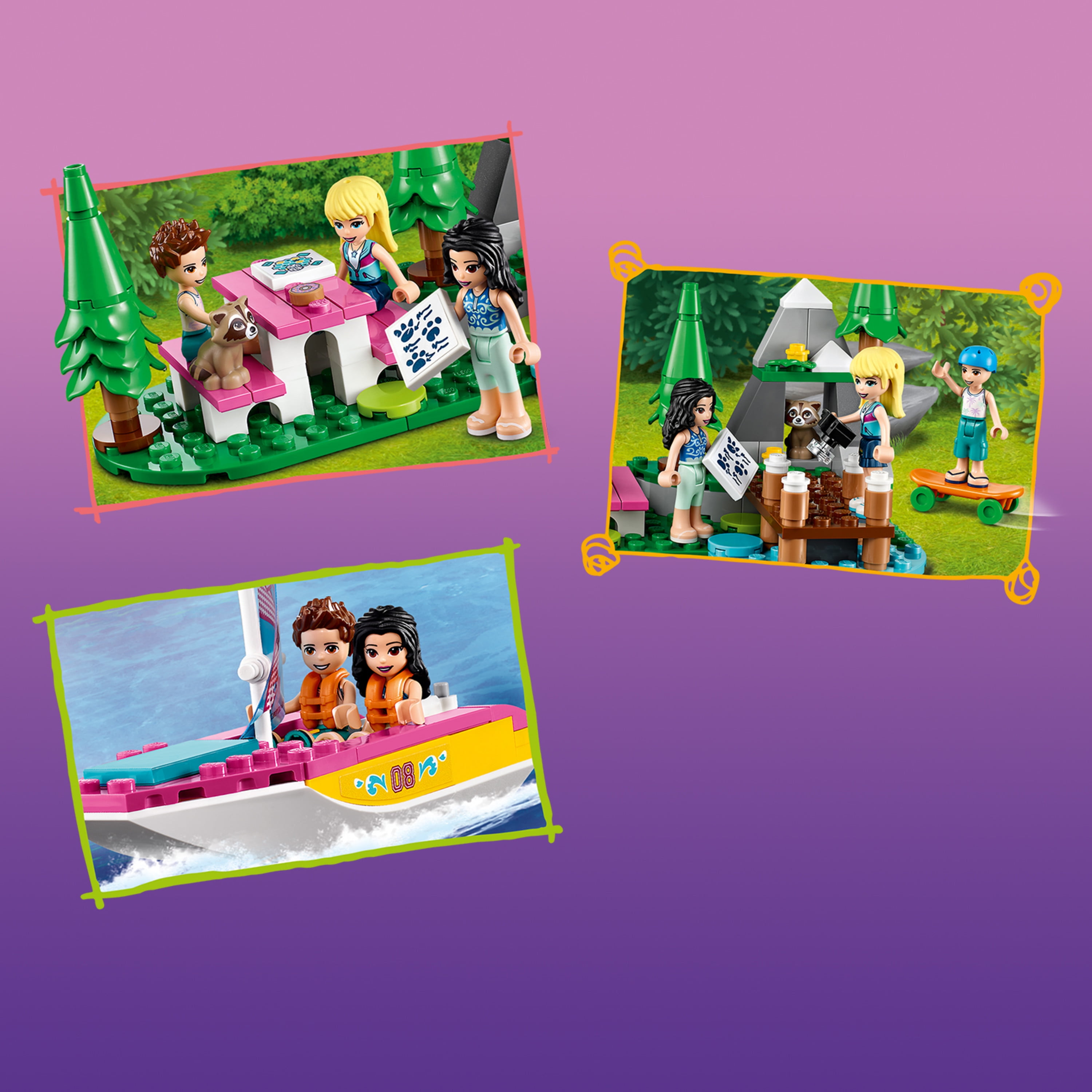 LEGO Friends Forest Camper Van and Sailboat 41681 - Image 6