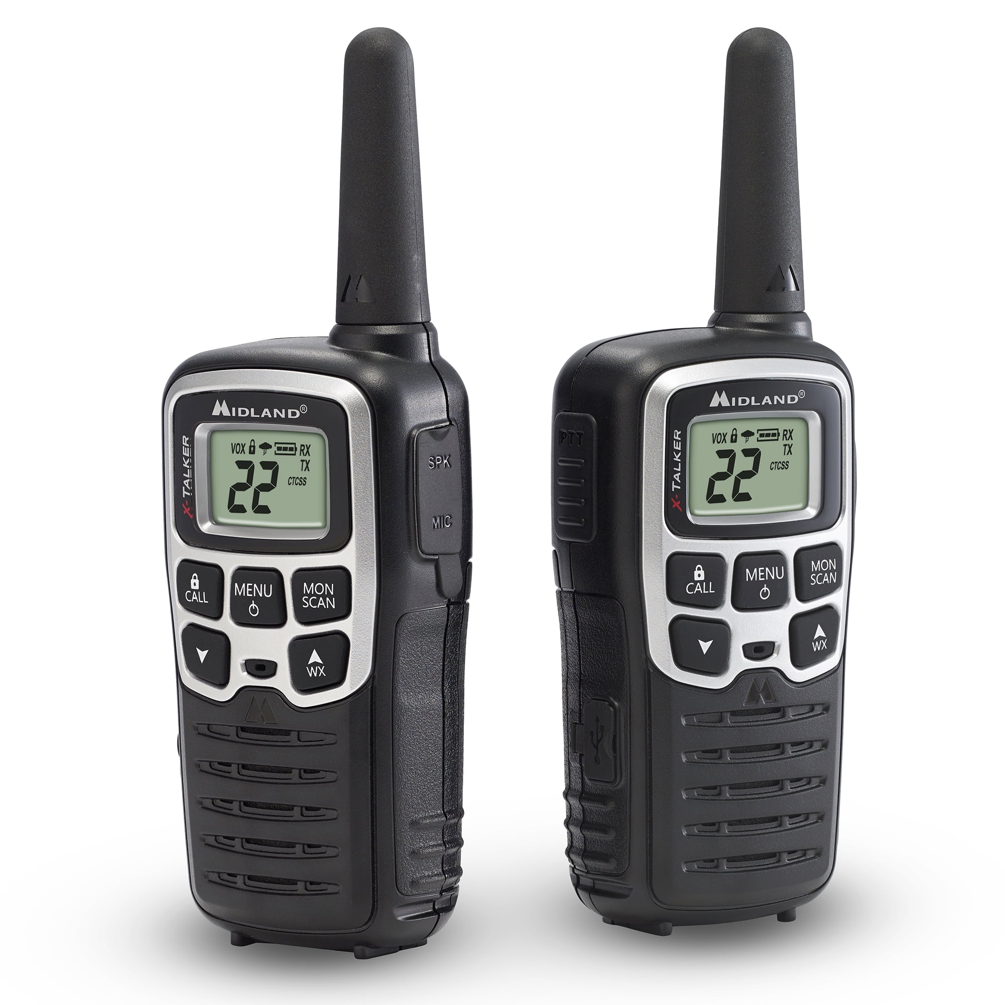 Midland T51VP4 Two-Way Radios 2-Pk 28-mile 22-Channel, Black - Image 13