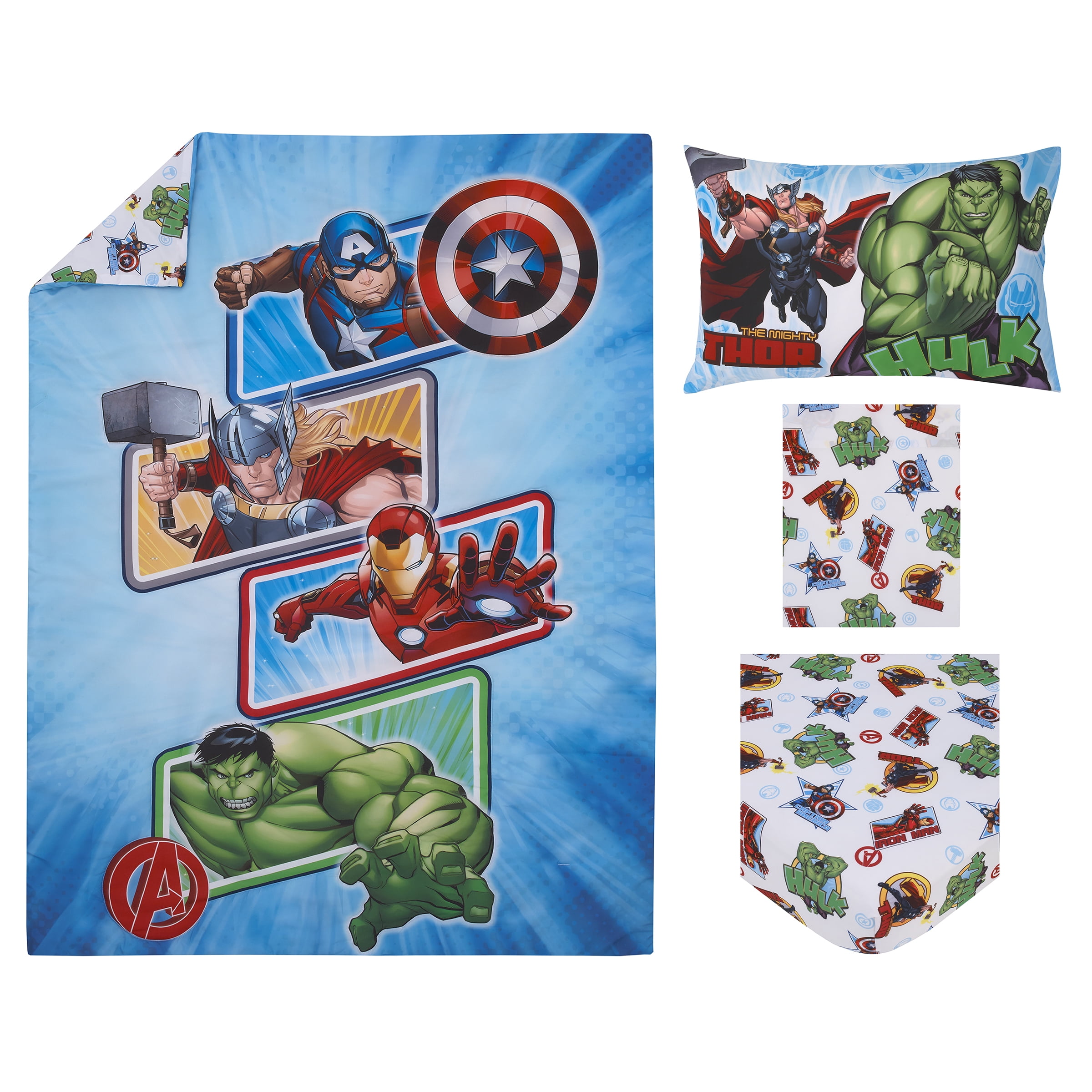Marvel The Avengers I Am A Hero 4 Piece Toddler Bed Set - Image 4