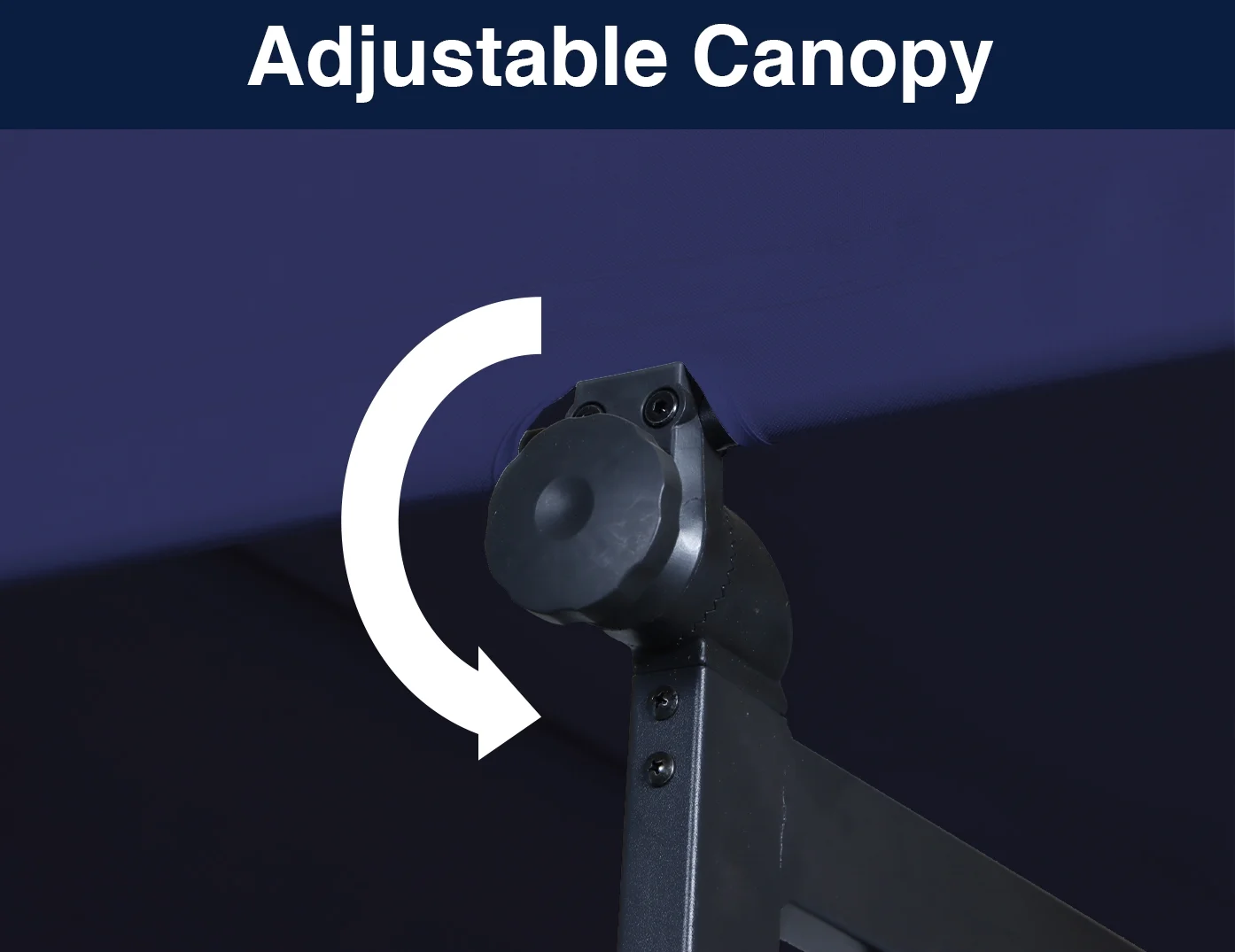 Mainstays Belden Park 3 Person Freestanding Daybed Outdoor Steel Porch Swing with Canopy - Blue - Image 8