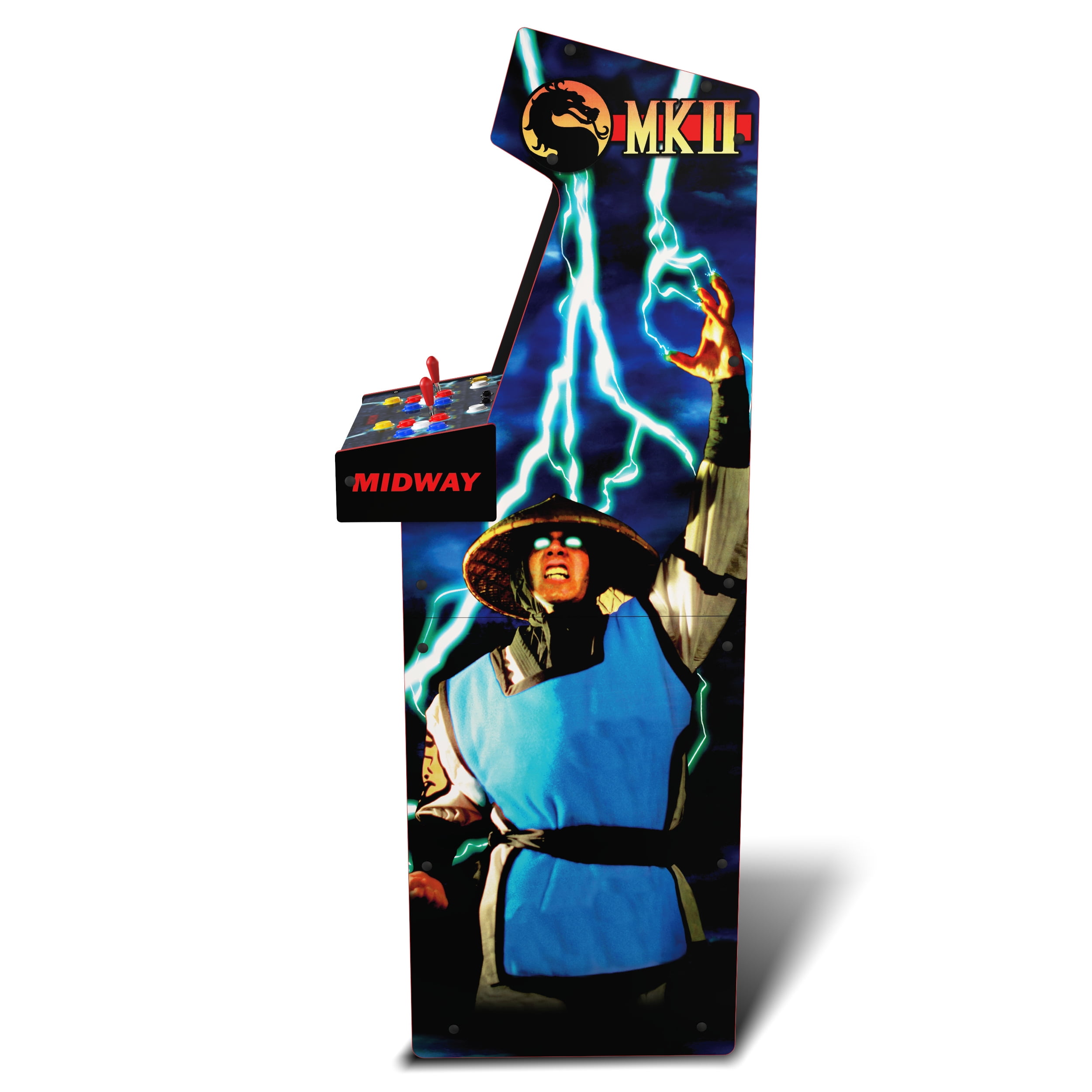 Arcade1Up Mortal Kombat II Deluxe Arcade Game with 5-foot-tall full-size stand-up cabinet, Black - Image 2