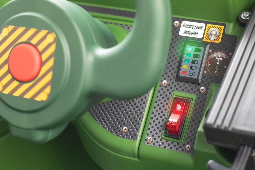 NEW EXCLUSIVE Adventure Force 24 Volt Thunder Tank GREEN Ride-On With Working Cannon and Rotating Turret! For Boys & Girls Ages 3 and up - Image 22