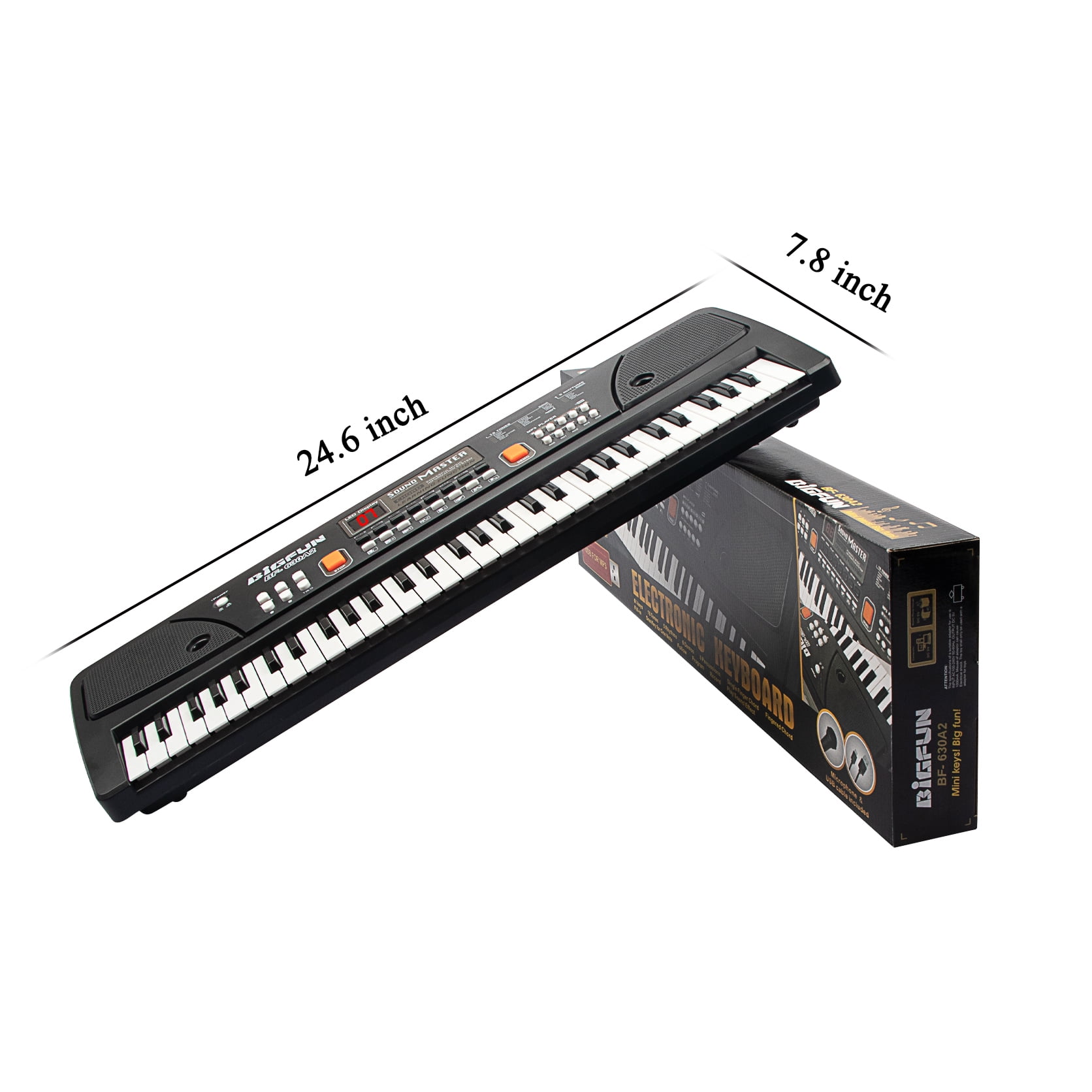 AIMEDYOU Keyboard Piano, Kids Piano Keyboard with Double Built-in Speaker Music Kids Keyboard Early Learning Educational Toy Birthday Xmas Day Gifts for Kids Boys Girls Toddler (Black, 61 Keys) - Image 4