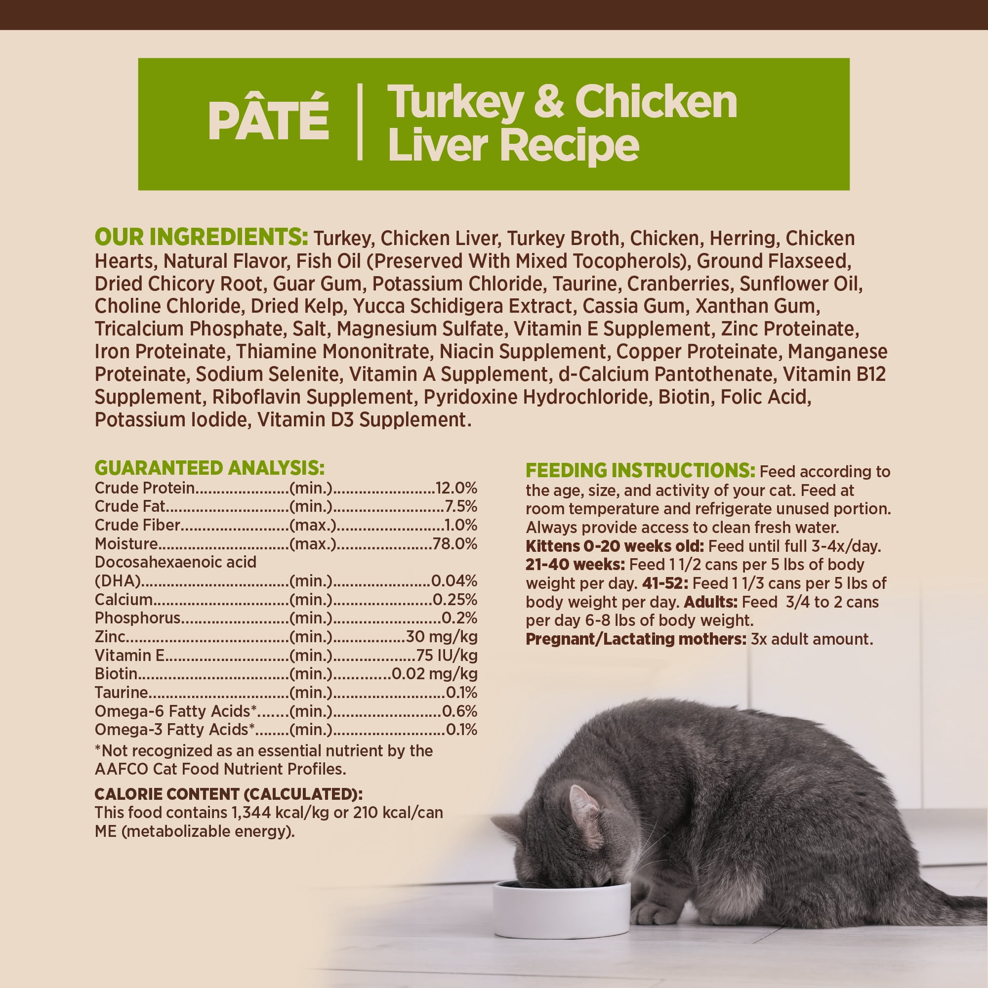 Wellness CORE Pate Kitten Wet Cat Food, Natural, Protein-Rich, Grain Free, 5.5 Ounce, 12 Pack (Turkey & Chicken Liver) - Image 5