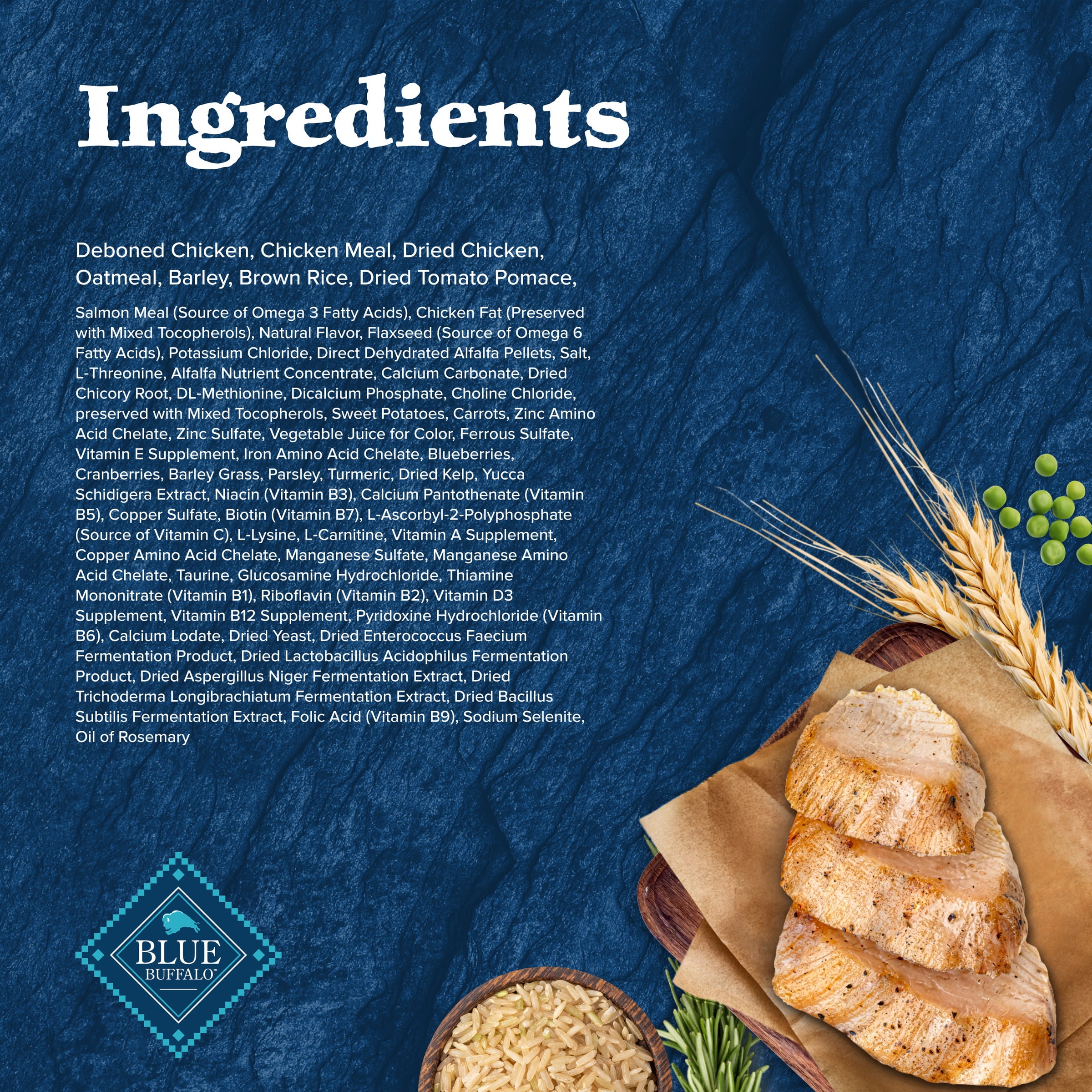 Blue Buffalo Wilderness Natural High-Protein Adult Dog Dry Food, Chicken Recipe, 28-lb. - Image 6