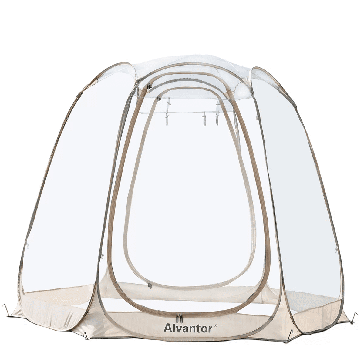 Alvantor Bubble Tent Pop up Canopy Family Camping Gazebo 10'Lx10W'x7'H Beige - Image 5