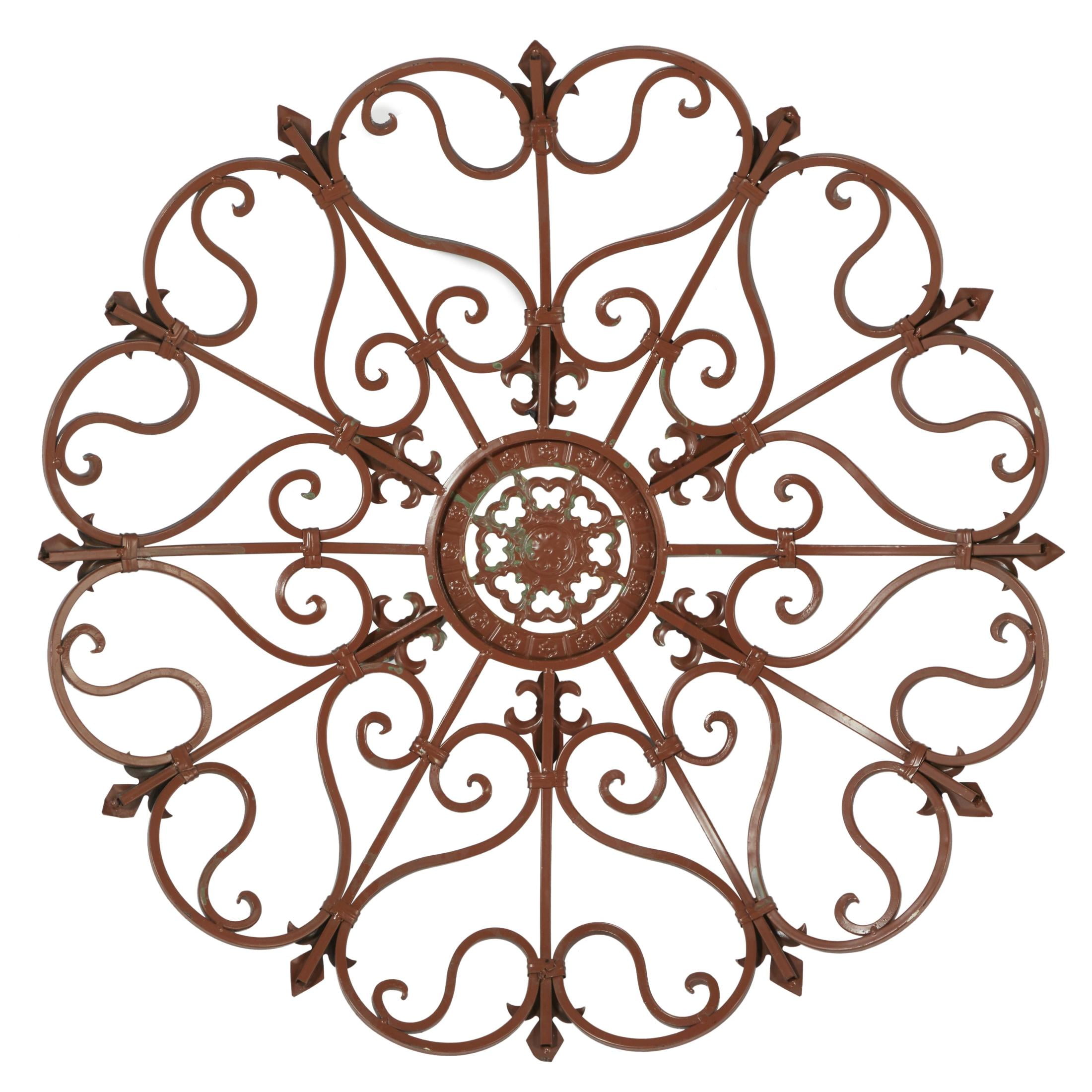 DecMode Brown Metal Scroll Wall Decor - Image 8
