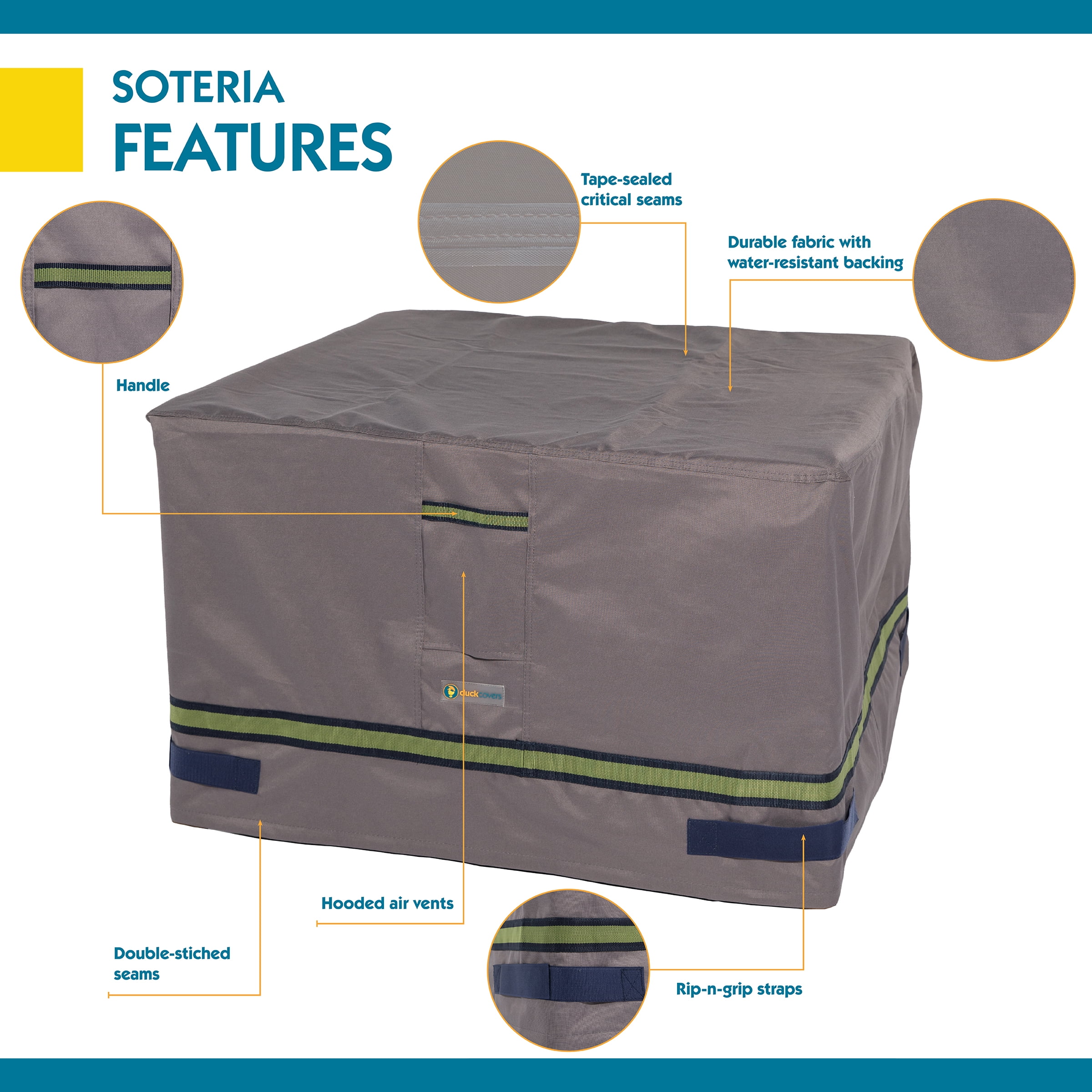 DUCKCOVERS® Soteria Waterproof Outdoor Fire Pit Cover - Image 14