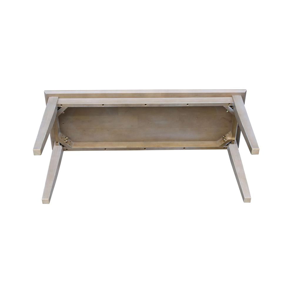 International Concepts Shaker Styled Bench Washed Gray Taupe - Image 3