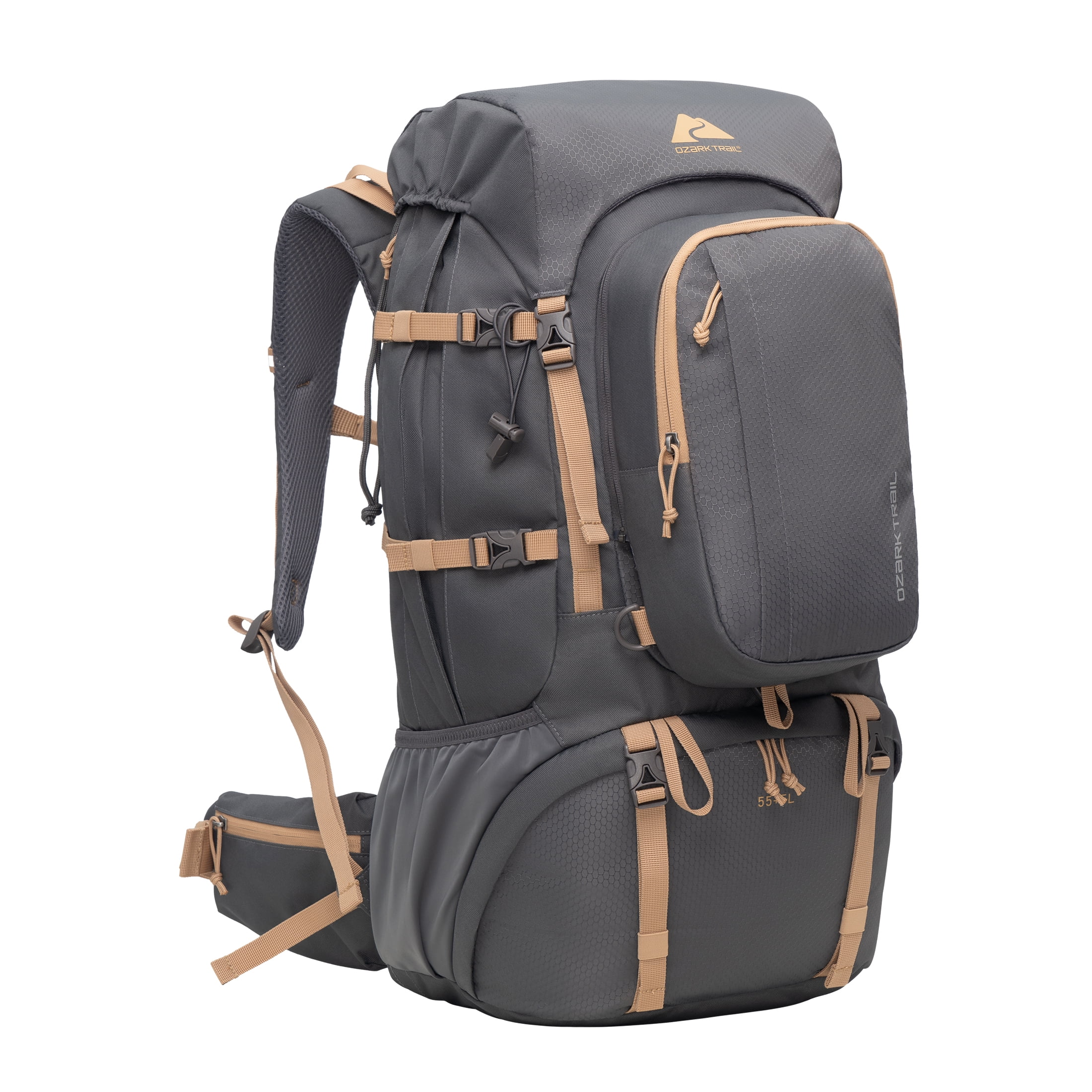 Ozark Trail 60L Hiking Backpack with Durable Fabric and Multiple Pock,Age group:Adult - Image 10