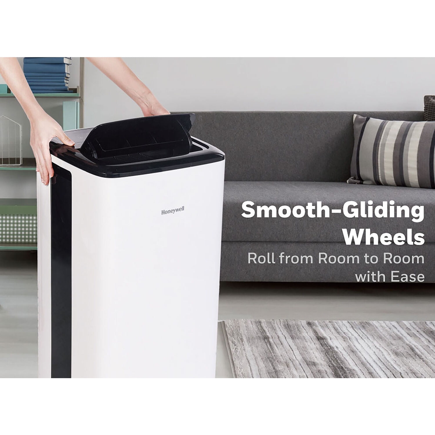 Honeywell 5,500 BTU (8,000 BTU ASHRAE) Portable Air Conditioner with Dehumidifier, Cools up to 350 sq. ft, HF8CESVWK5 - Image 3