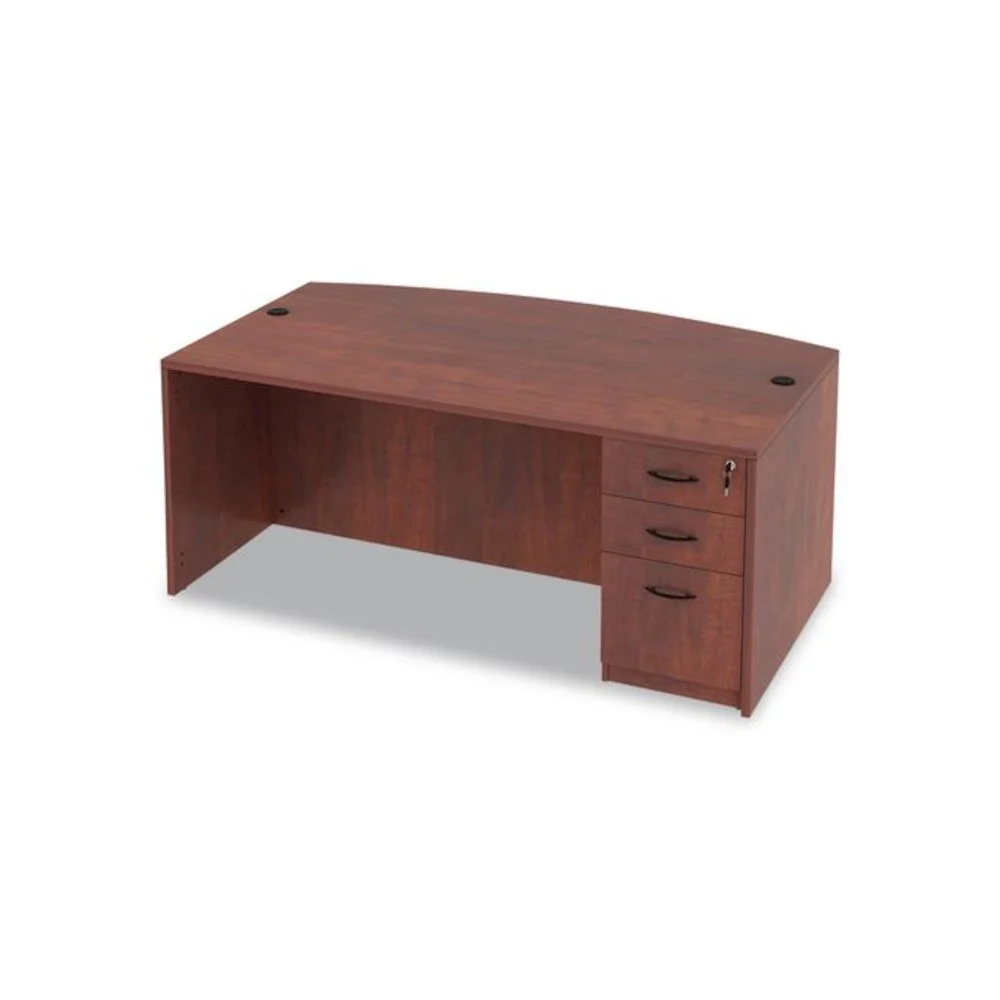 Alera 3 Drawers Vertical Lockable Filing Cabinet, Medium Cherry - Image 11