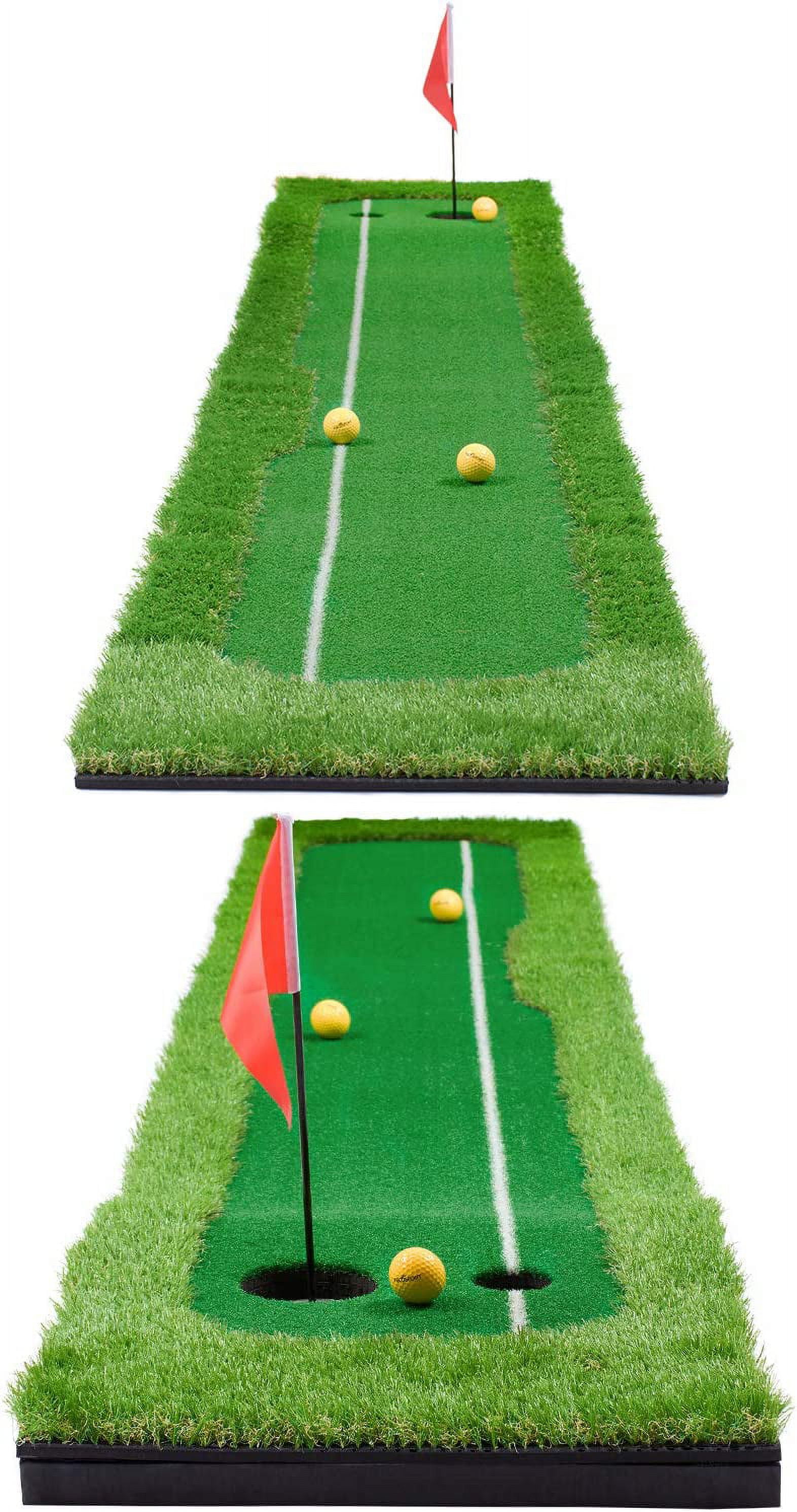 Abco Tech Golf Putting Green Mat - Portable Synthetic Turf Mat - Outdoor and Indoor - for Practicing and Training - Long Lasting Design - Includes 3 Free Golf Balls (1.6ft x 10ft) - Image 13