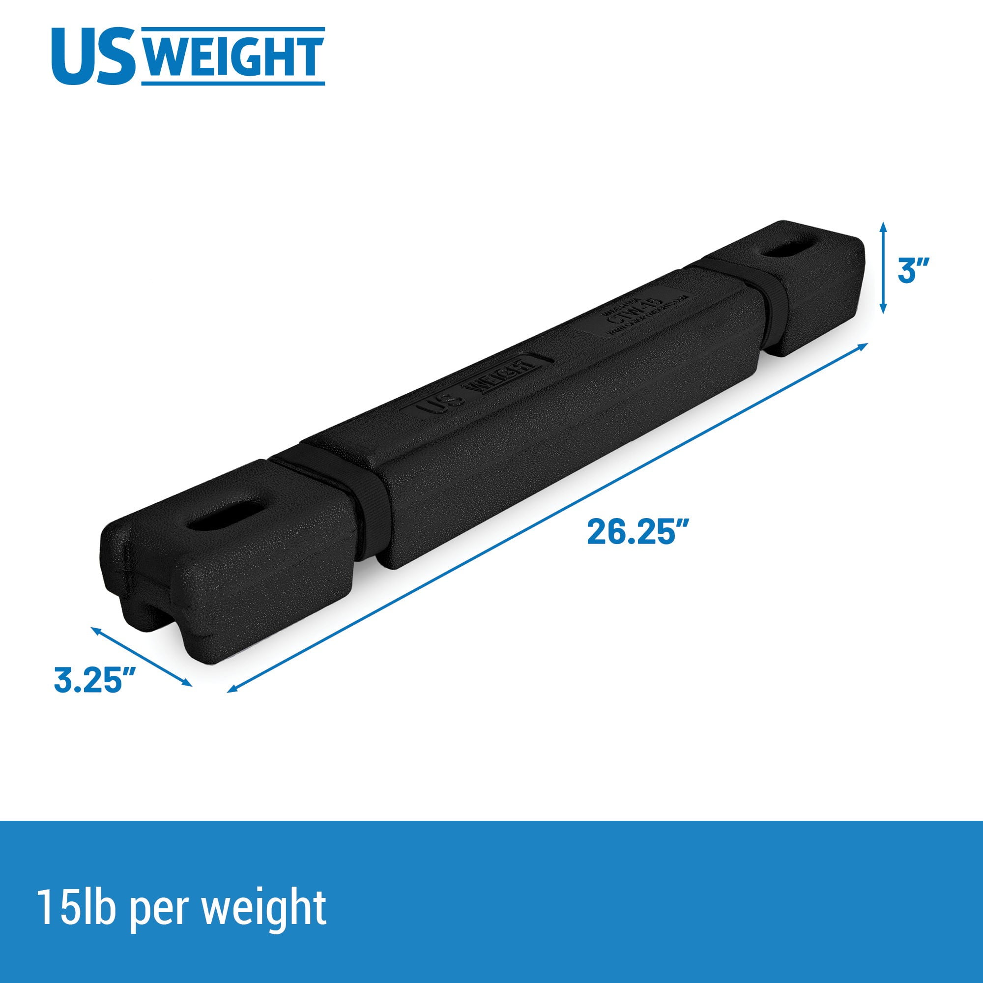 US Weight Four 15-Pound Ingot Canopy Weights Secure Tents and Canopies – 60 Pounds Total - Image 2