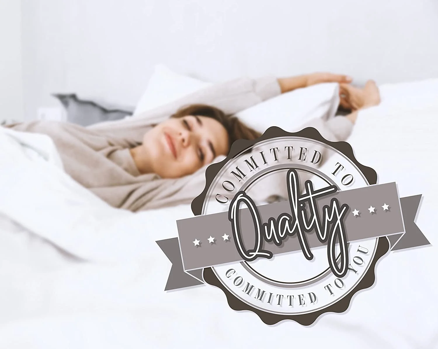 Elegant Comfort White 6 Piece Bed in a Bag Comforter Set with Sheets, Twin/Twin XL - Image 3