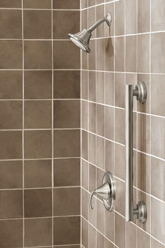 Moen Steel Handle Bathroom Grab Bar, Brushed Nickel, 24 inch - Image 7
