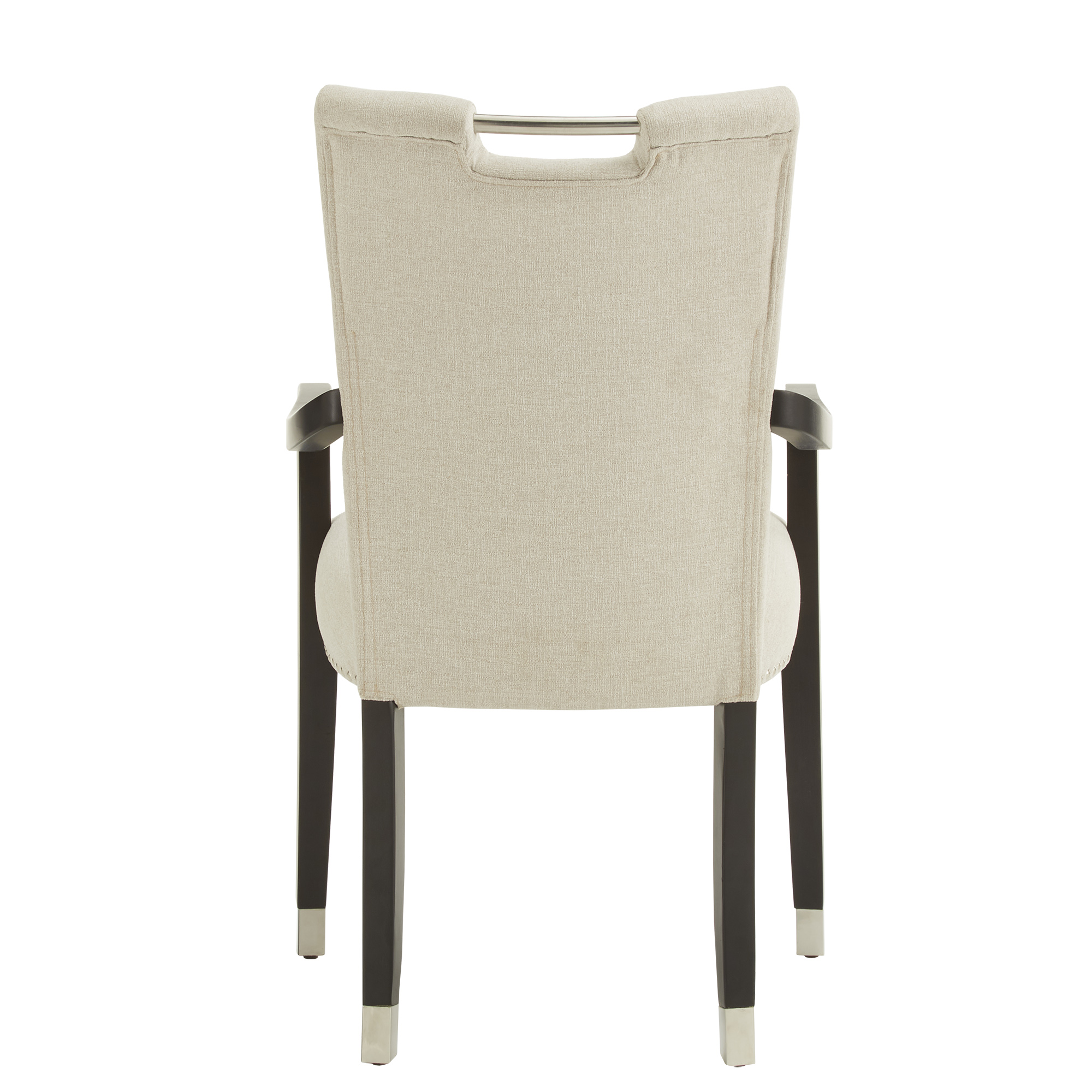 Weston Home Priscilla Heathered Weave Parson Dining Chair, Set of 2, With Arms, Beige - Image 7
