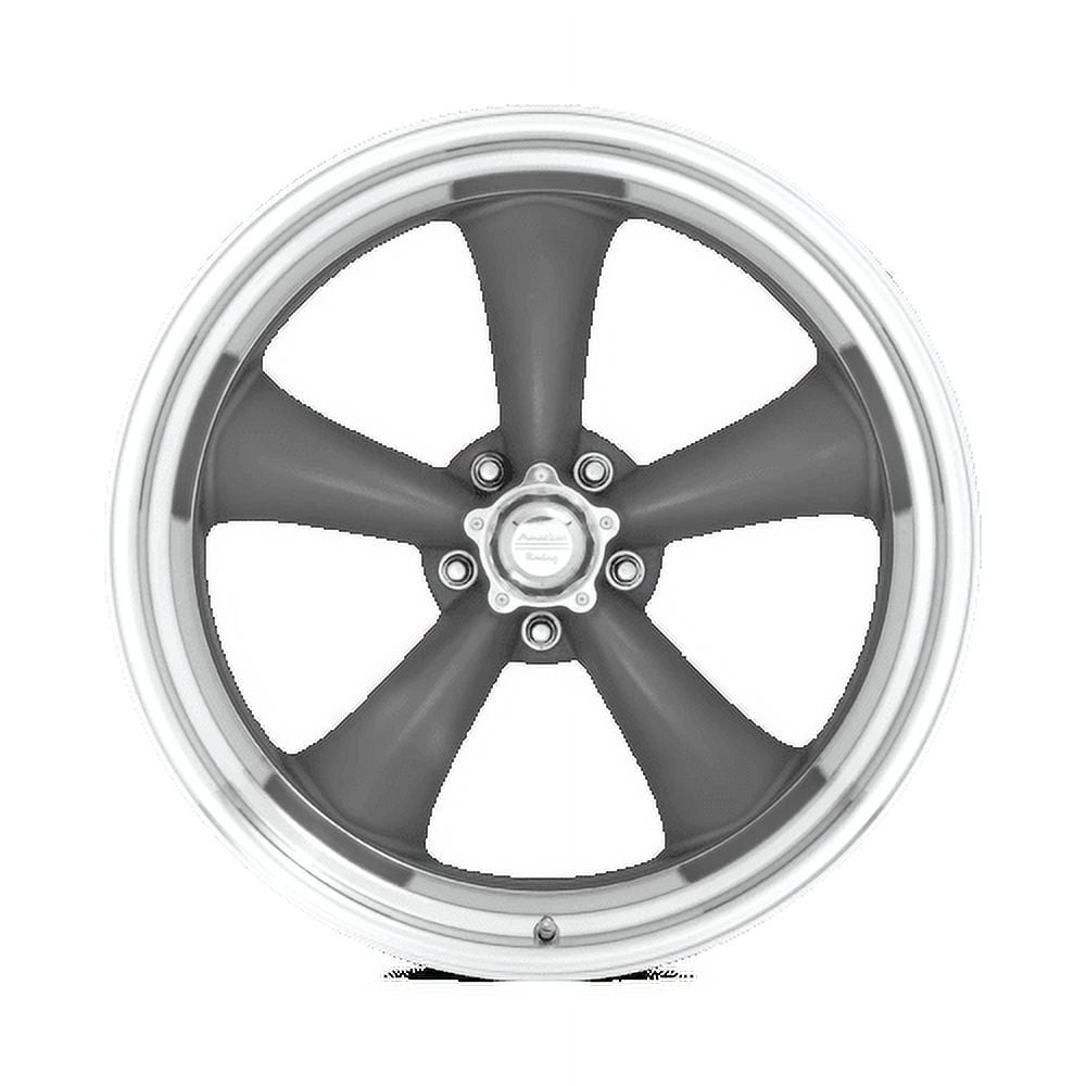American Racing Vintage Cast Aluminum Rim VNCL215 17X7 5X4.75 M-GRY MACH-LP 00MM, VN2157761US - Image 2