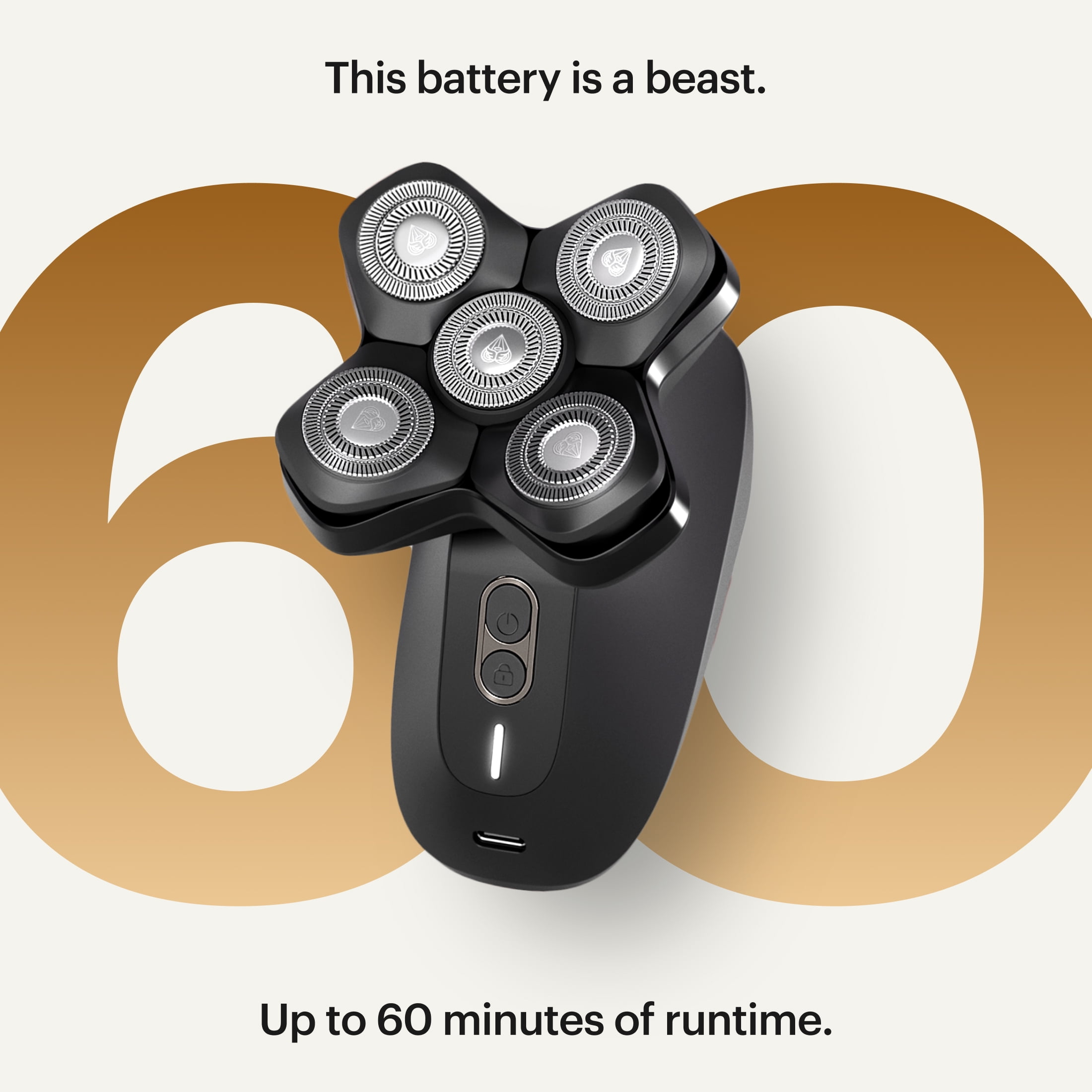 MANSCAPED® The Dome Shaver™ Pro Precision Pack, Men's Electric Head Shaver, Wet/Dry Cordless Bald Trimmer with Power Shave Gel - Image 9