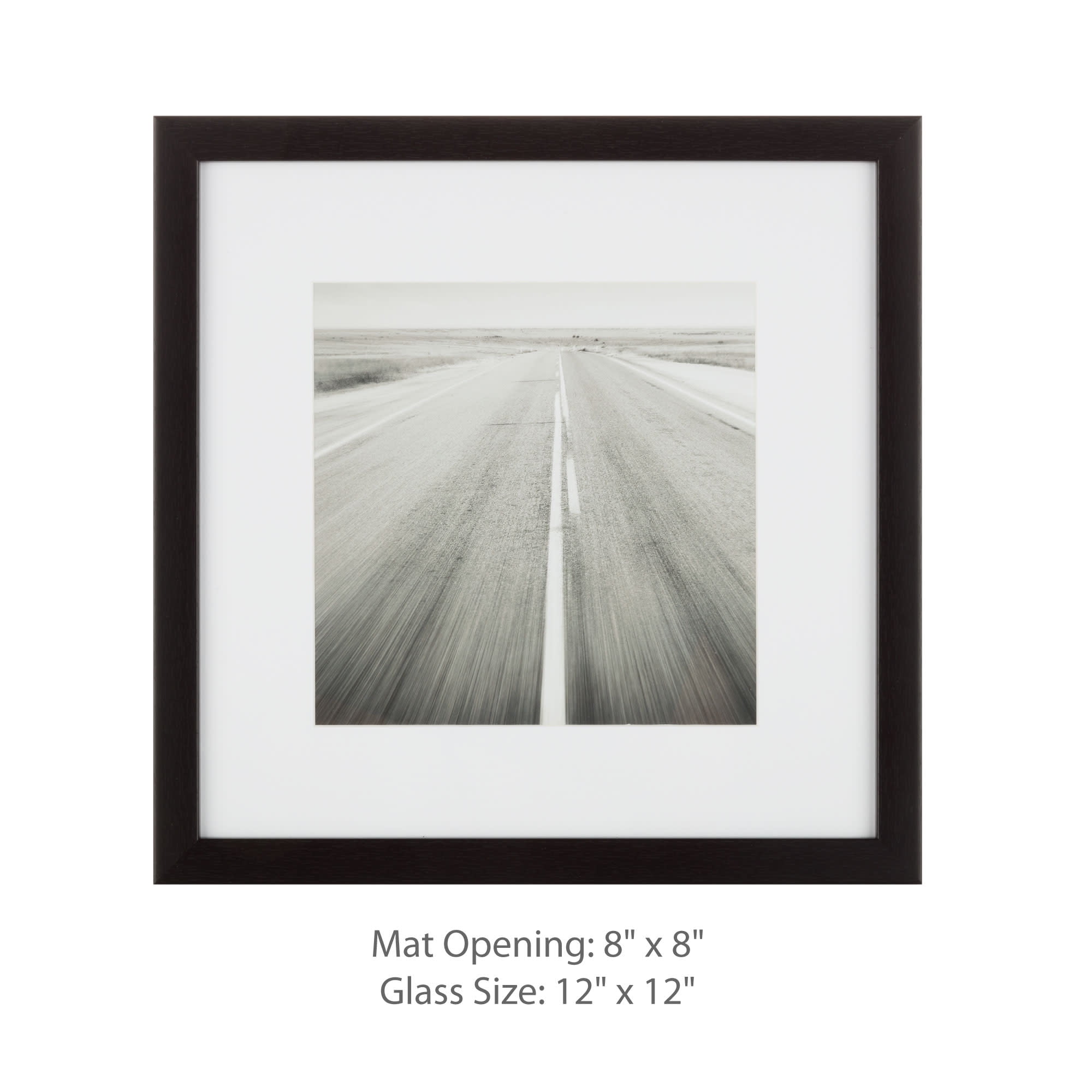 Instapoints 9 Piece 8" x 8" Picture Frame Set with Decorative Art Prints & Hanging - Black - Image 8