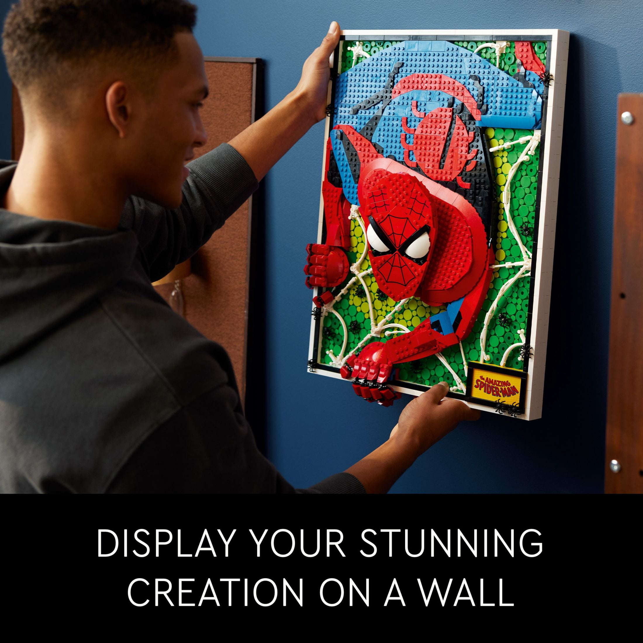 LEGO Art The Amazing Spider-Man 31209 Build & Display Home Decor Wall Art Kit, Nostalgic Super Hero Gift for Adults or Back to School Gift for Teen Spider-Man Fans - Image 6