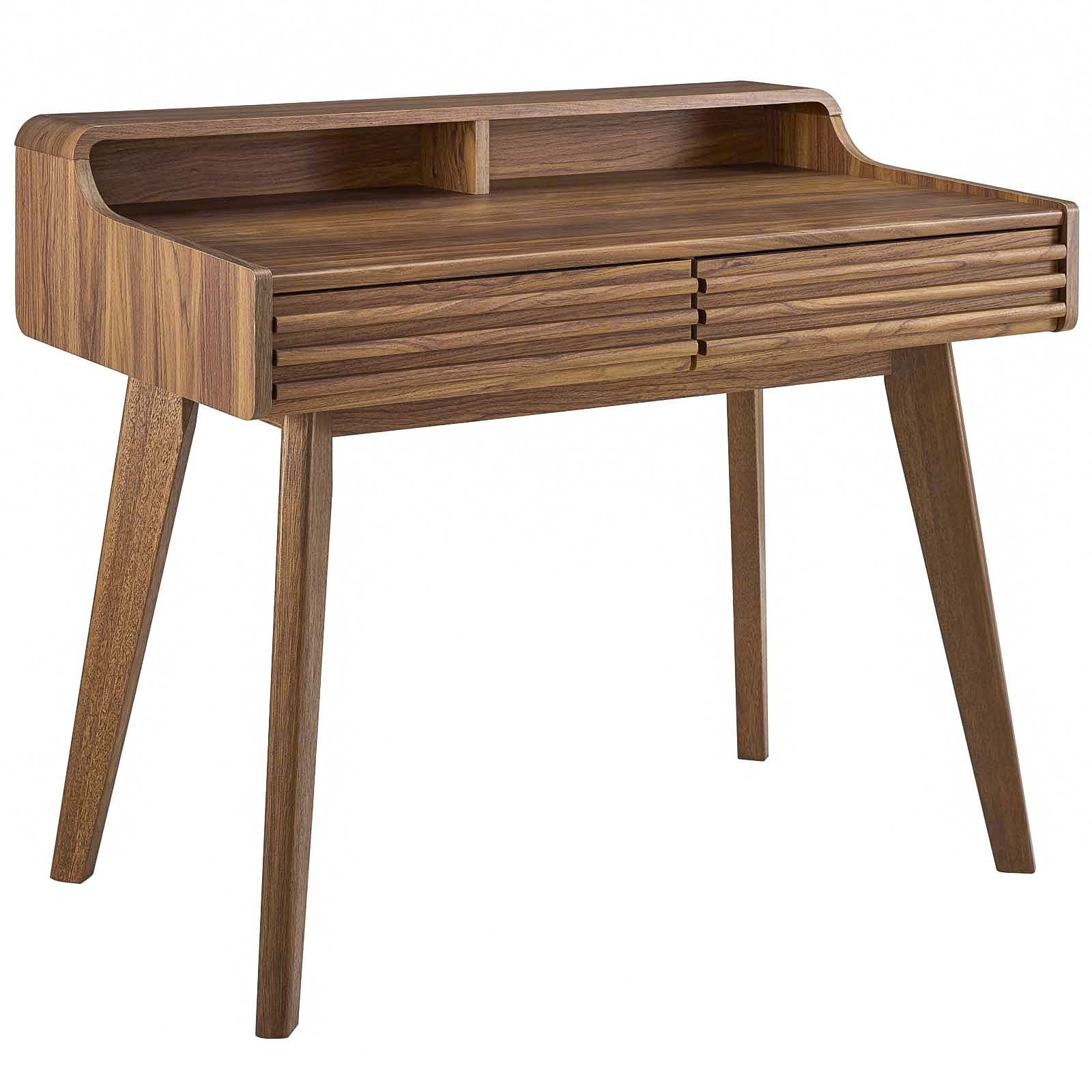 Modway Render Writing Desk in Walnut - Image 5