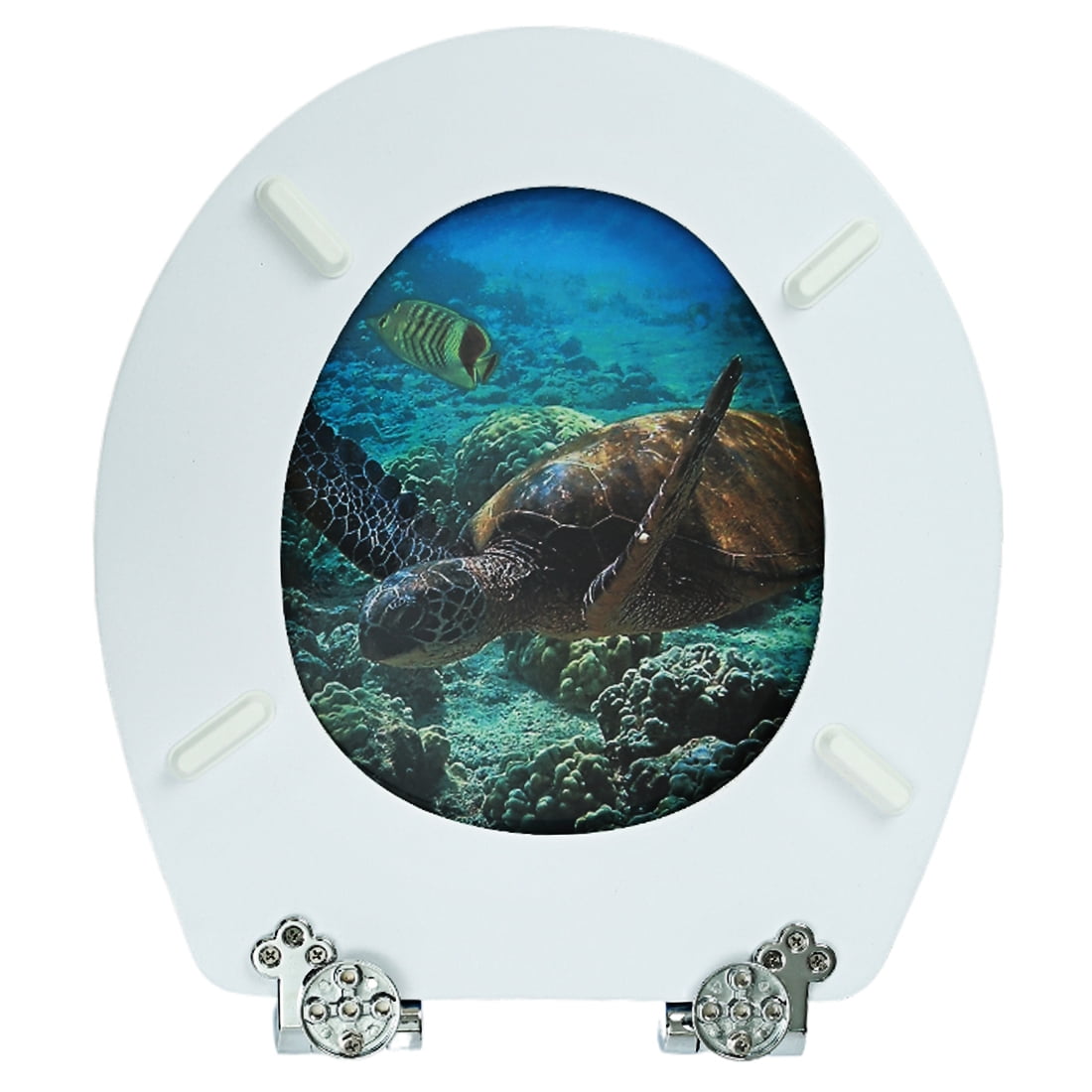 Nastarki Round Toilet Seat, Slow Close Wood Toilet Seats, Wooden Toilet Seats with Strong Alloy Hinges - Image 4