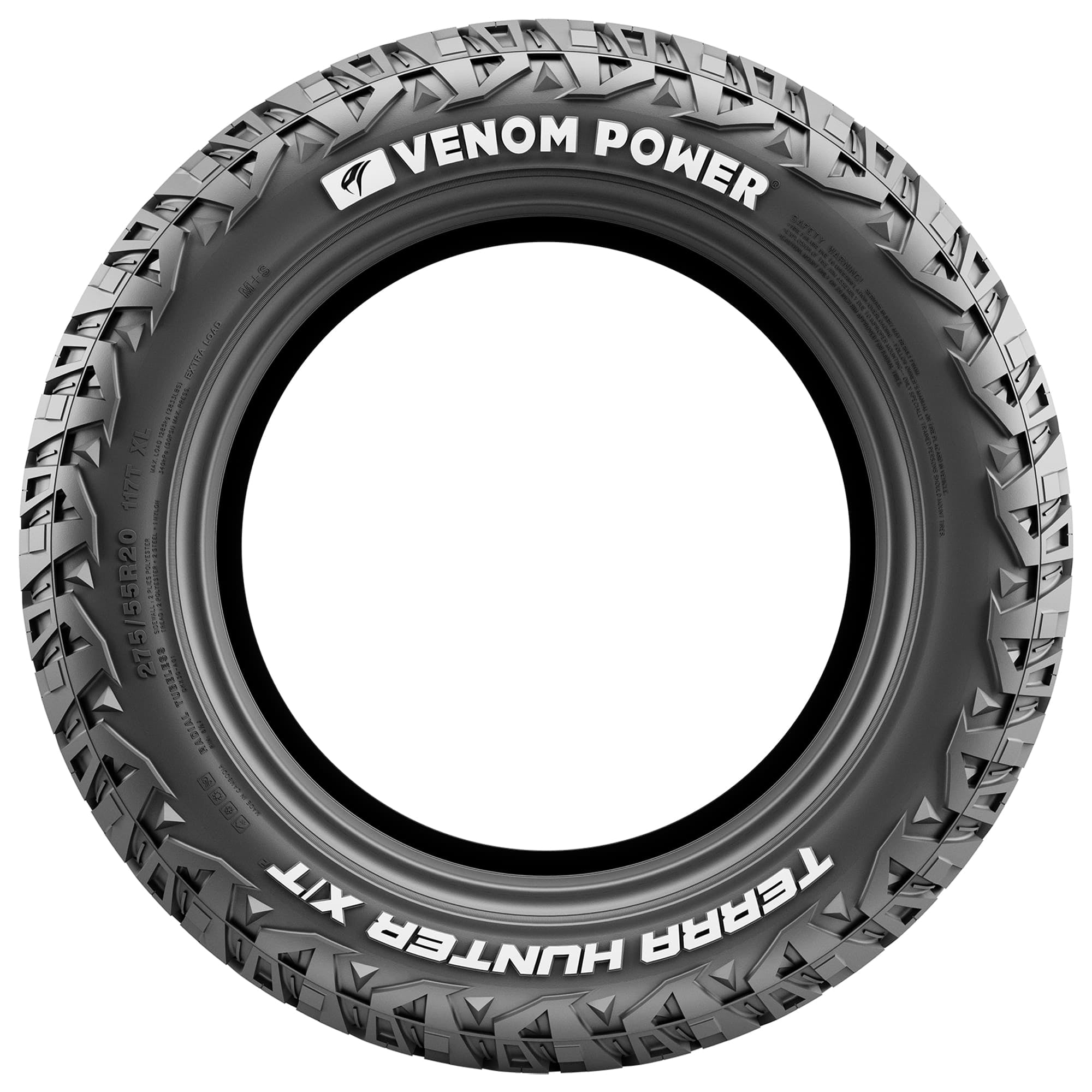 Venom Power Terra Hunter X/T2 Rugged Terrain 255/70R16 111S Light Truck Tire - Image 2