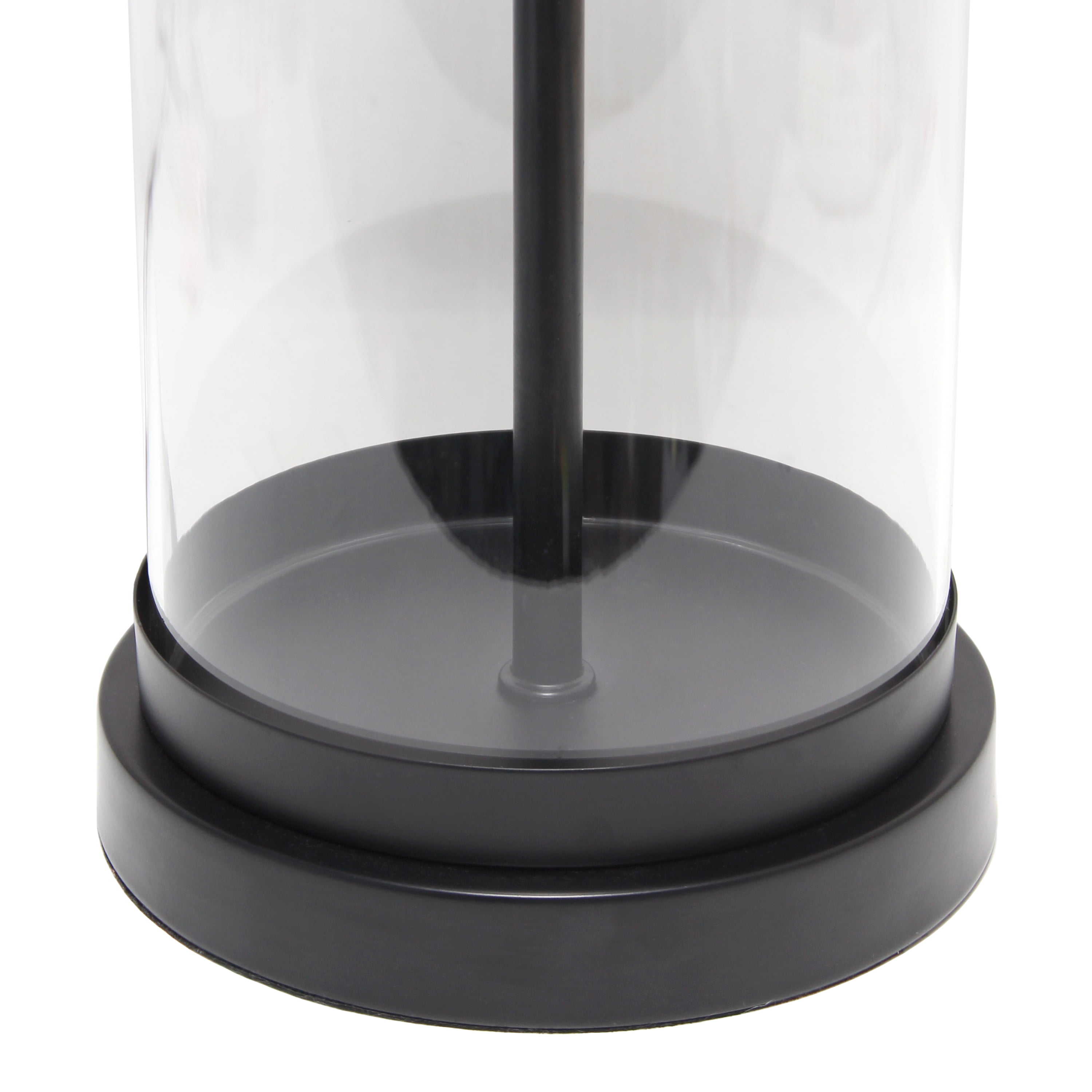 Elegant Designs Enclosed Glass Table Lamp, Black - Image 9