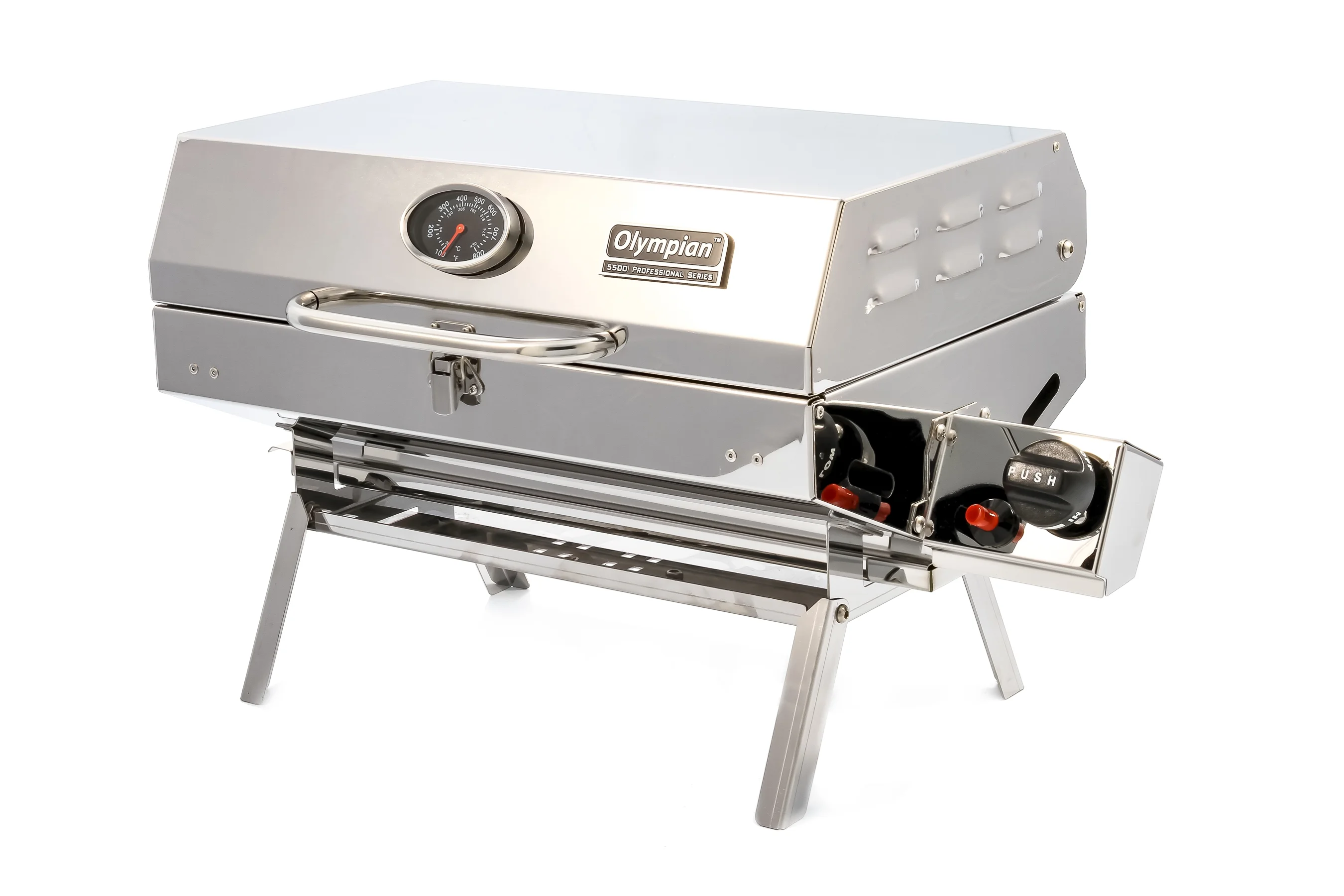 Camco 57305 Olympian 5500 Stainless Steel Portable/RV Grill - Image 8