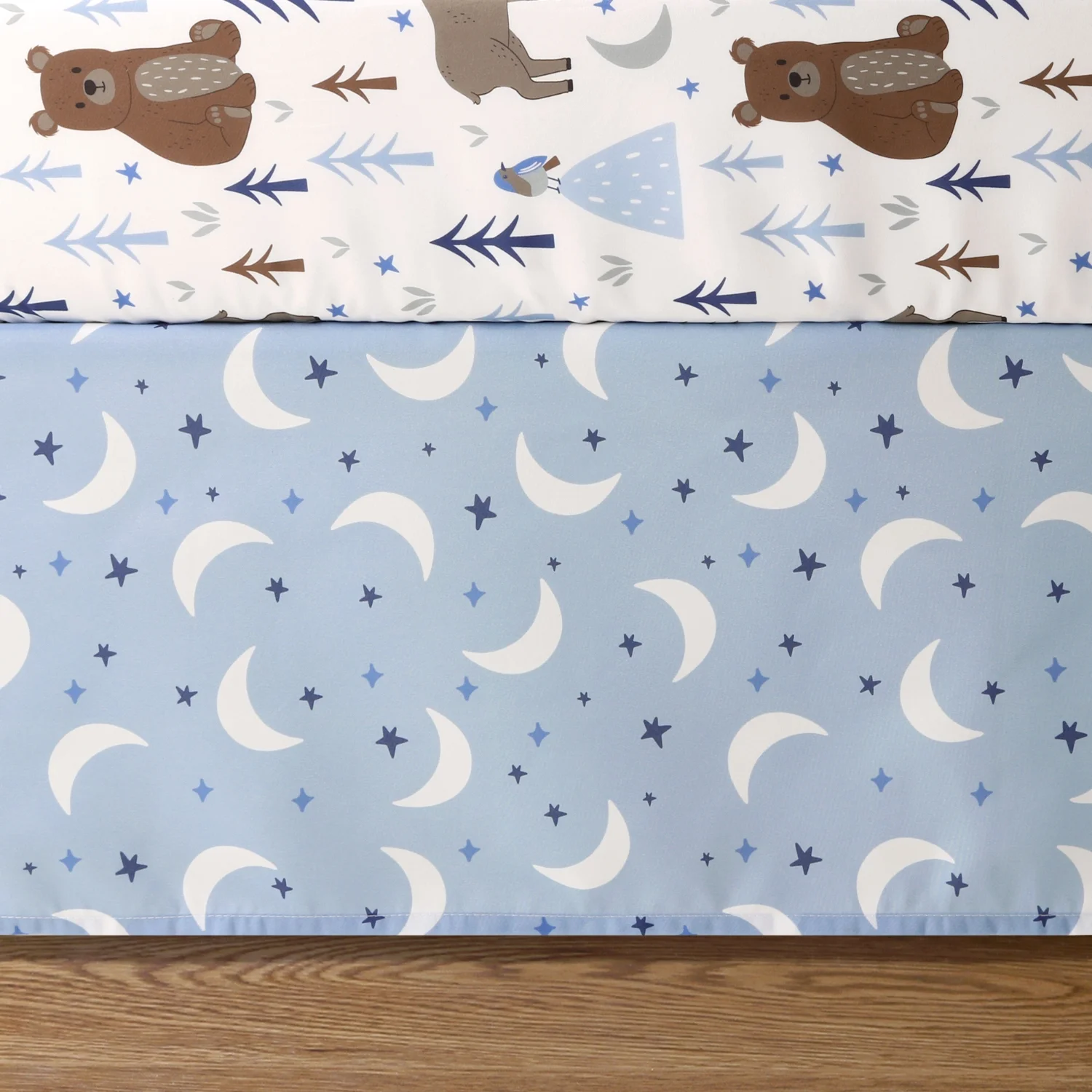 The Peanutshell Crib Bedding Set for Baby Boys, Under the Stars, 3 Pieces - Image 5