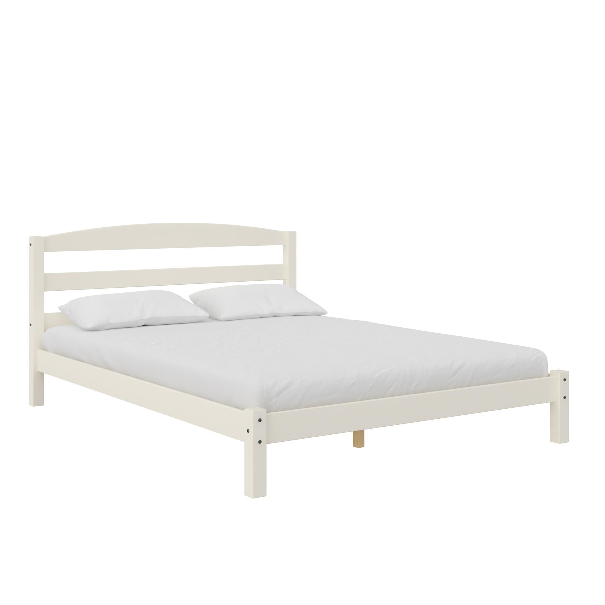 Better Homes & Gardens Leighton Solid Wood Platform Bed Frame, Full, White - Image 13