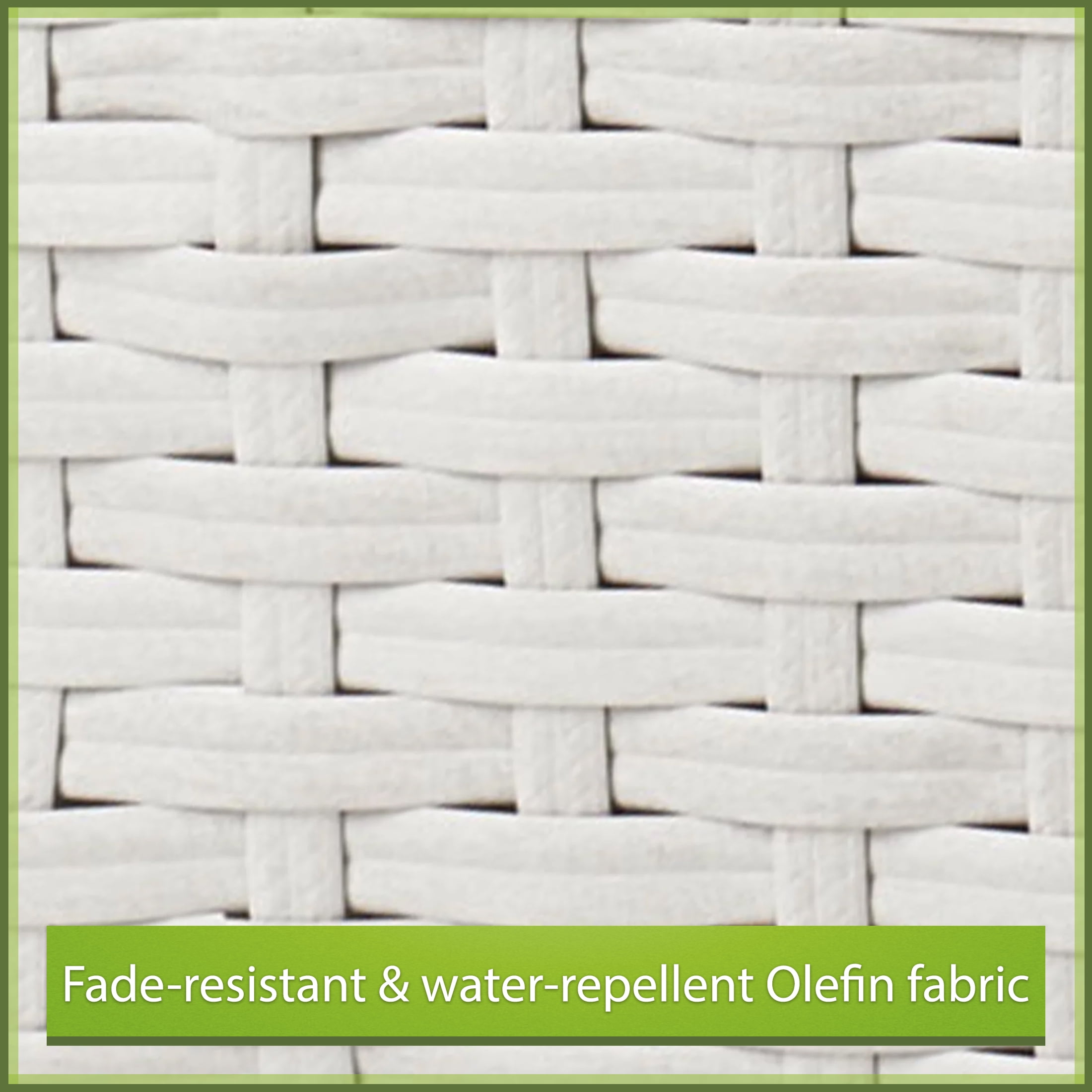 Mainstays Arlington Glen 5-Piece Outdoor Wicker Patio Furniture Set, White - Image 8