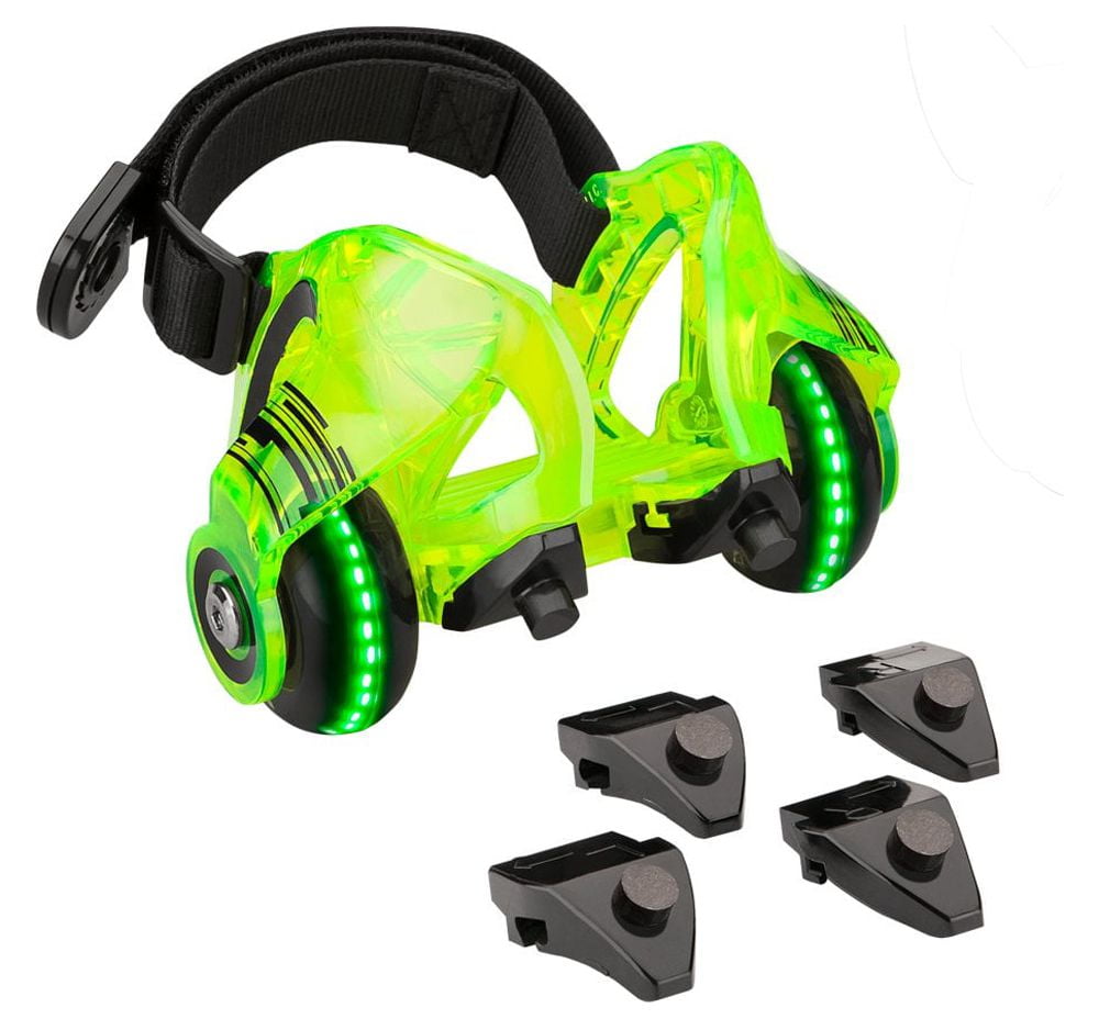 Razor Jetts DLX Heel Wheels - Neon Green, Wheeled Skate Shoes with Sparks for Kids Ages 9+, Unisex - Image 9