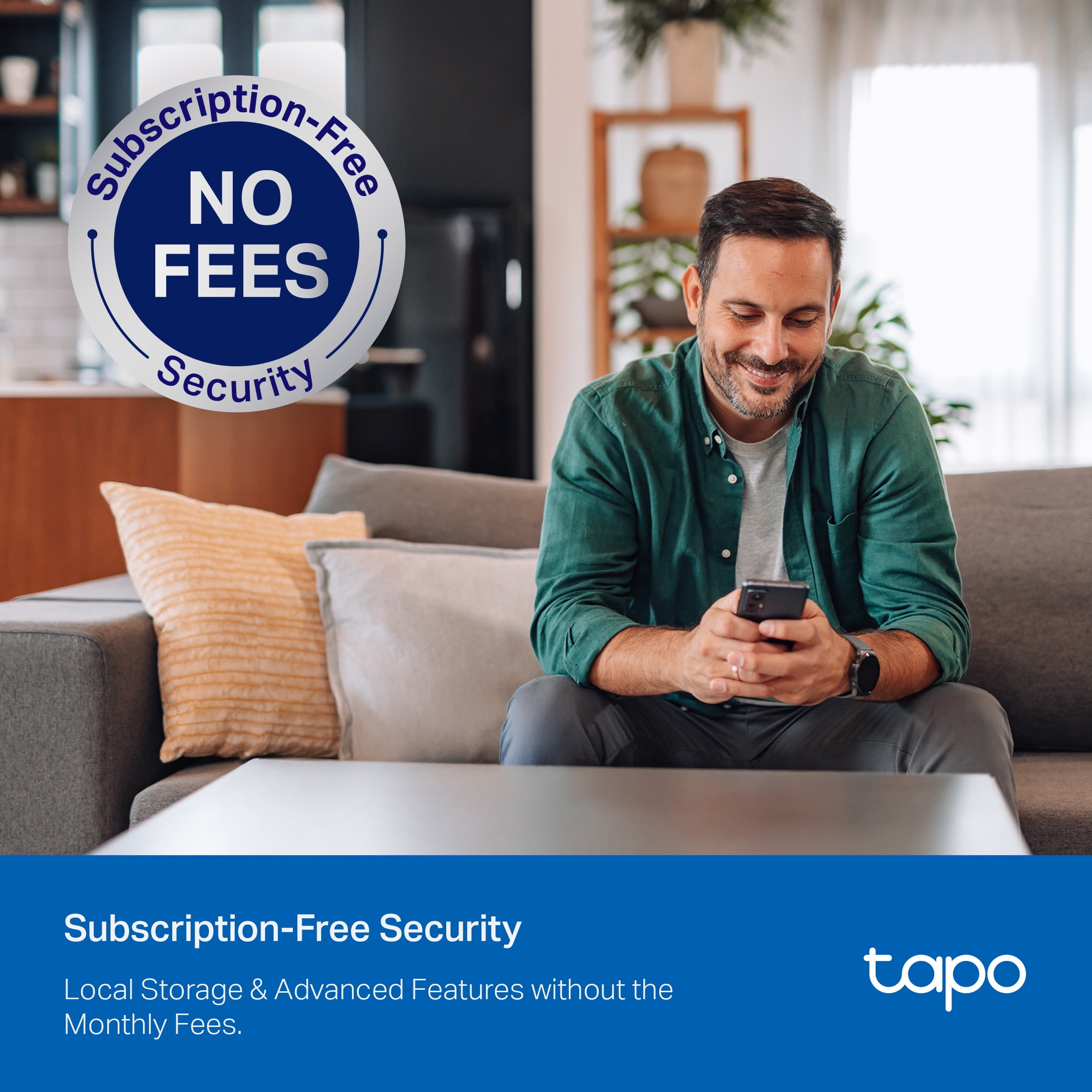 TP-Link Tapo Wired, Ultra-Bright Motion-Activated, Weatherproof Floodlight with 2K Camera, Two-Way Audio, Full-Color Night Vision, Smart AI Detection. Easy App Setup. No-Subscription Required - TC53 - Image 2