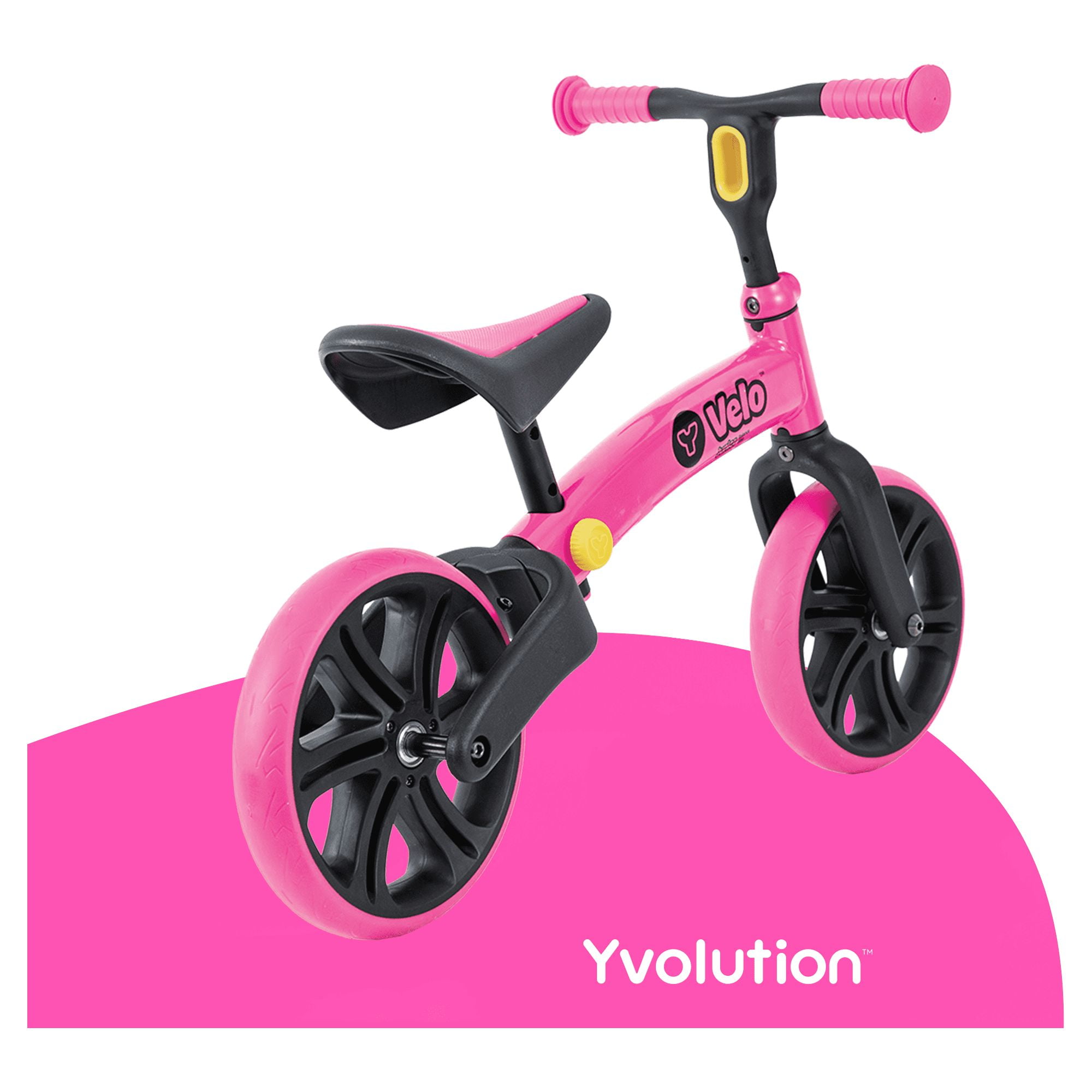 Yvolution Velo Toddler Balance Bike 9'' Wheel (Pink) Girls, 18 Months to 3 Years Old - Image 5