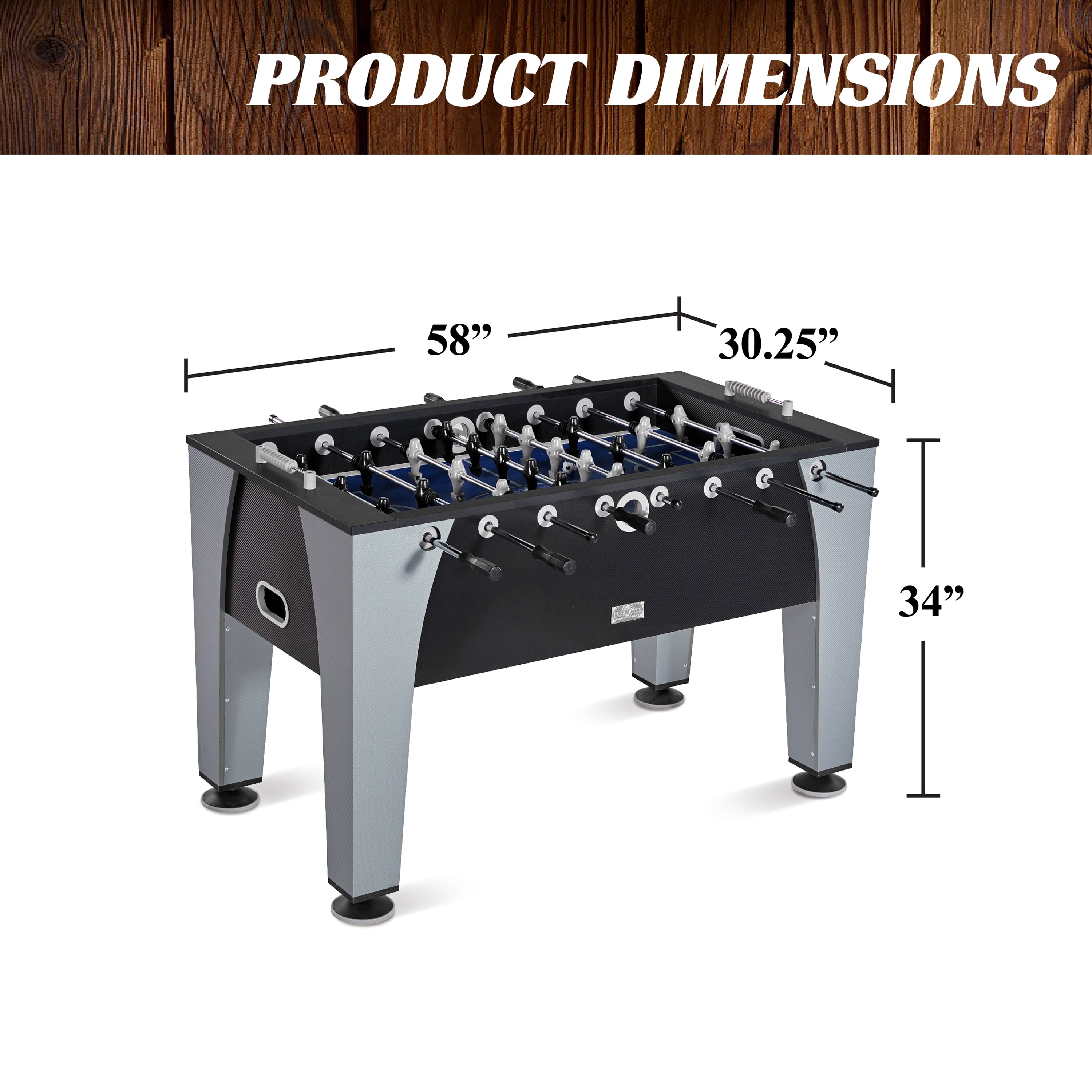 58” Irvine Foosball Table Competition Size, Soccer, Accessories included by Barrington Billiards - Image 3