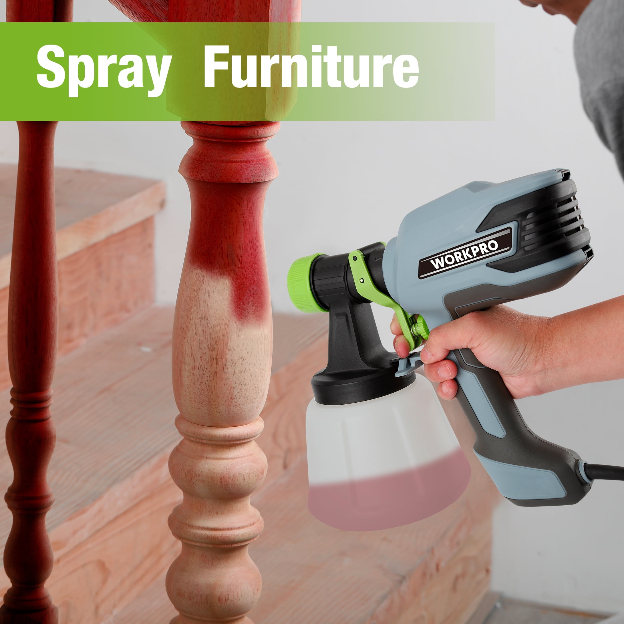 WORKPRO Plus 14GPH Electric Paint Sprayer, 120 Volt, Model 2234, New - Image 6