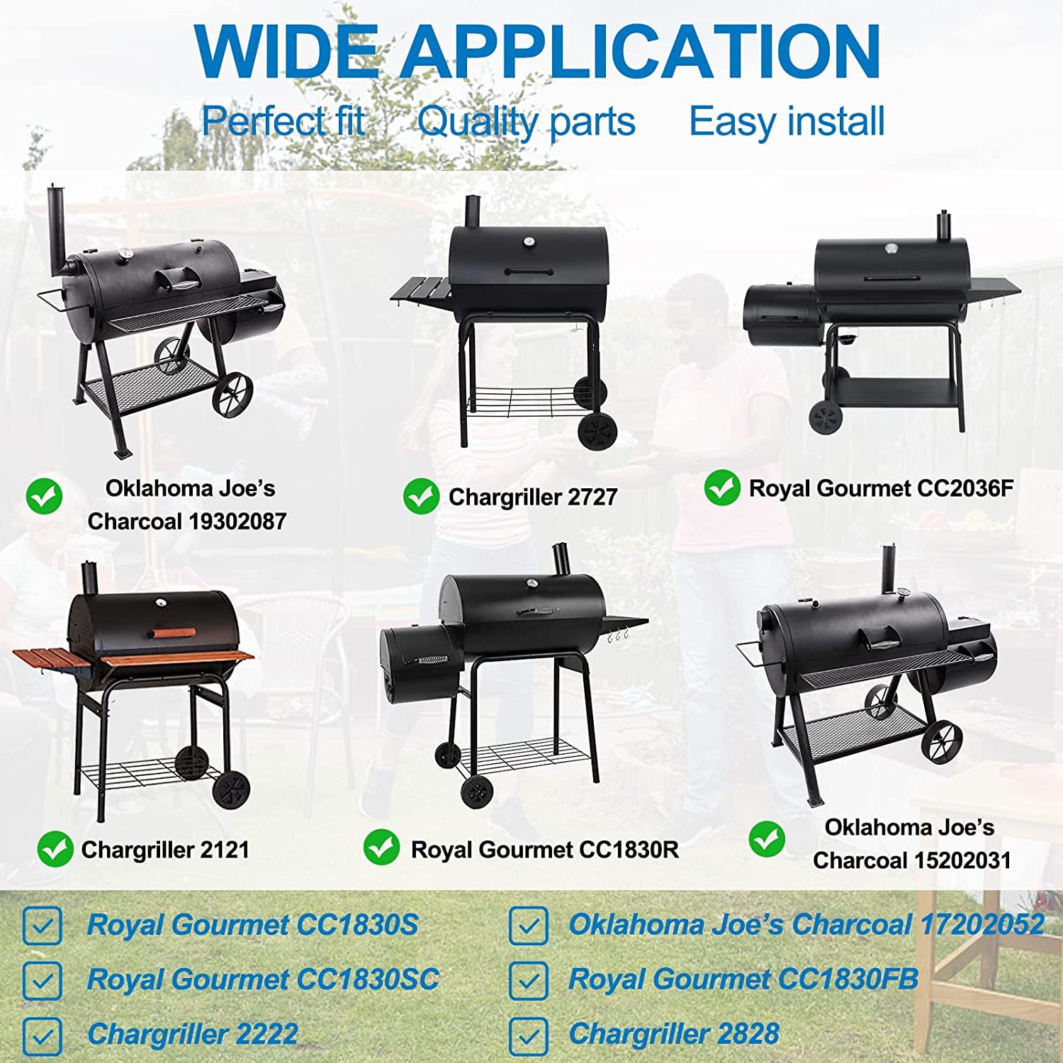 23.62" to 35.43" Adjustable Ash Pan/Drip Pan Fit 1224 1324 2121 Charcoal Grills,Oklahoma Joe’s Charcoal Grills - Image 5