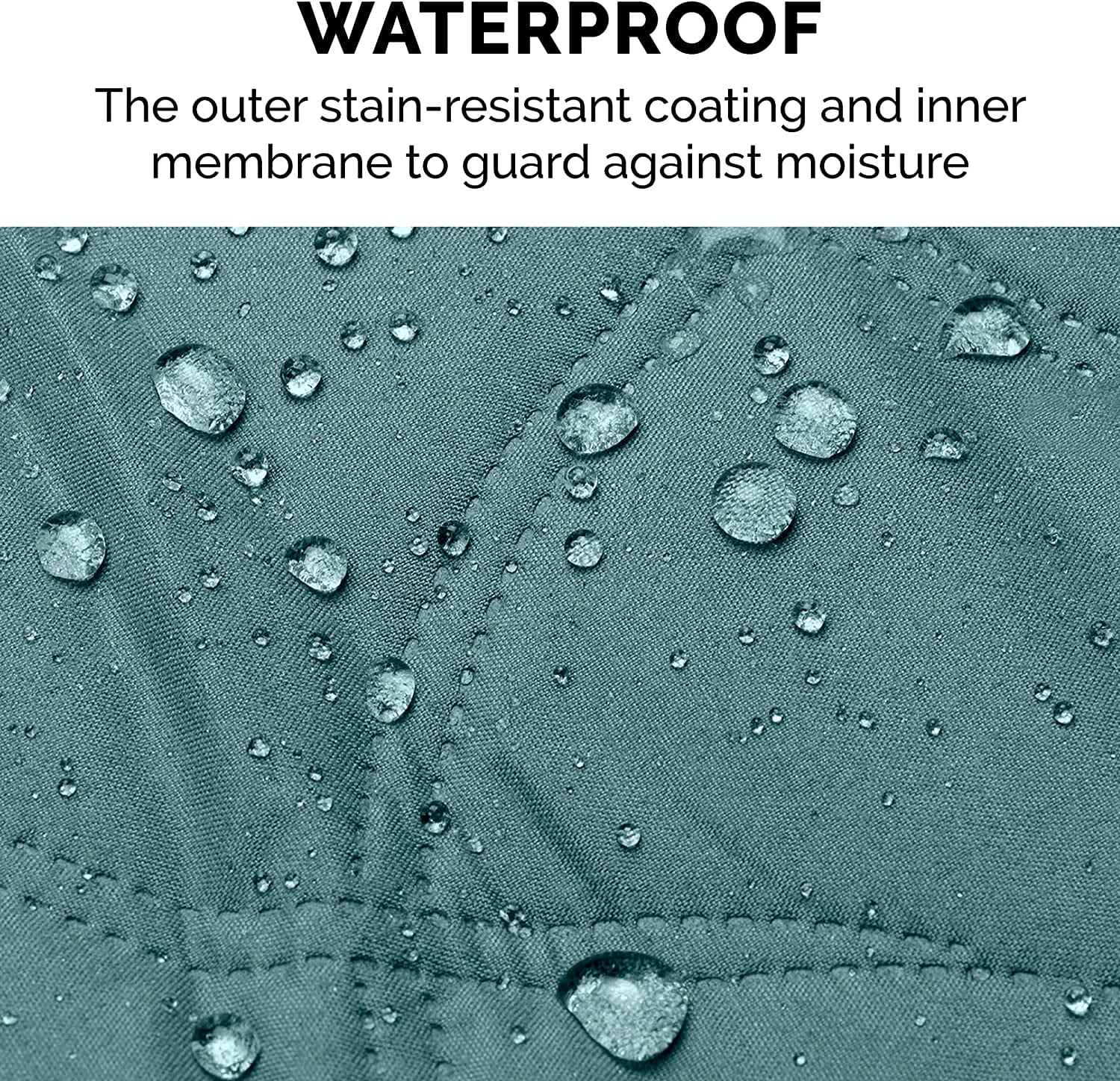 FurHaven Pet Products Quilted Twill Waterproof Bed/Furniture Protector - Nile Blue, Jumbo/King - Image 8