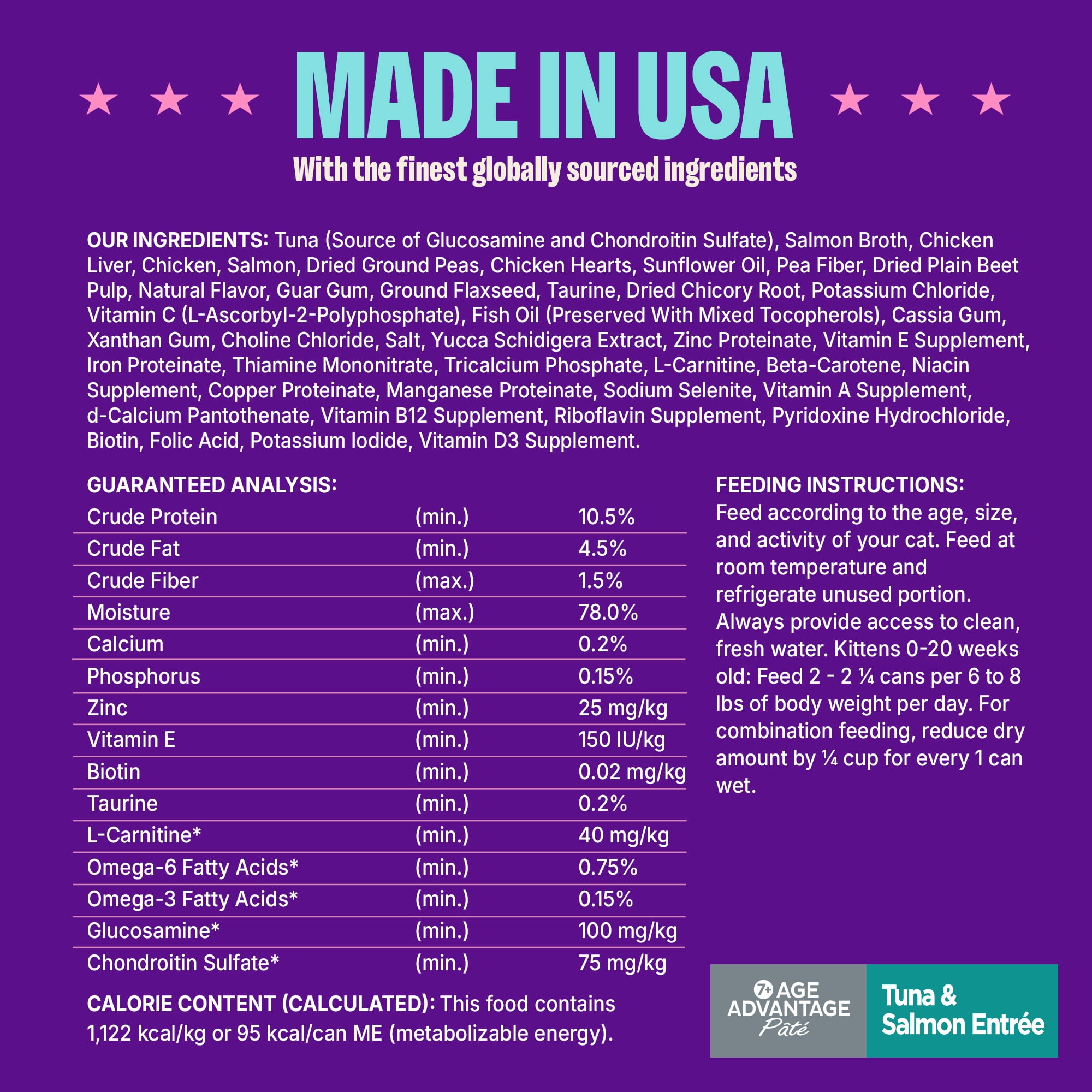 Wellness Complete Health Pate Senior Wet Cat Food, Natural, Protein-Rich, Grain Free, 3 Ounce, 24 Pack, (Tuna & Salmon Age Advantage) - Image 8