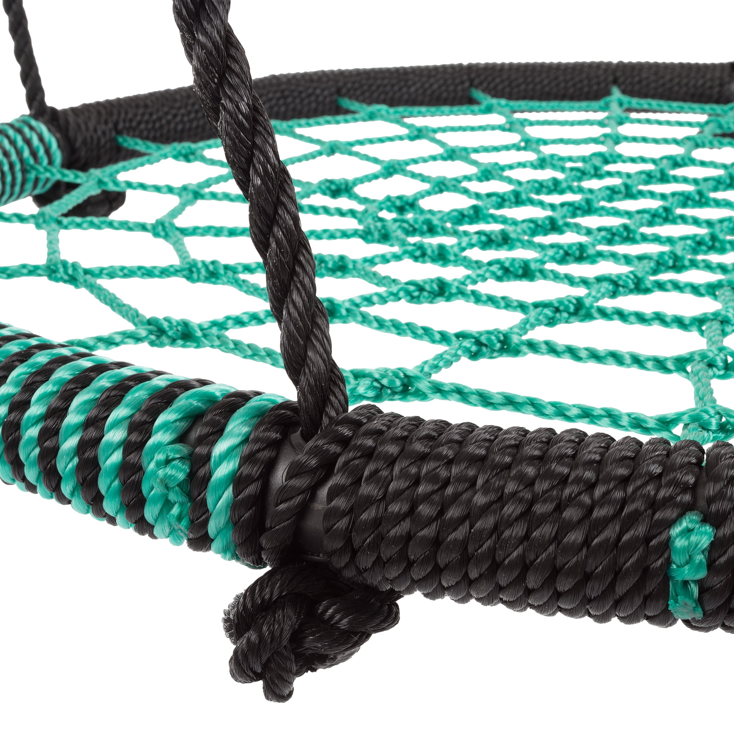 Hey! Play! Spider Web Tree Swing-Large 40-inch Diameter Hanging Tree Rope Saucer Seat - Image 3