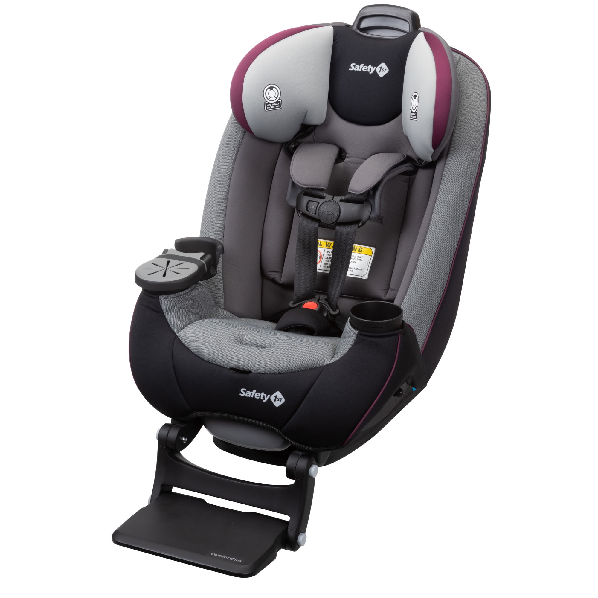 Safety 1ˢᵗ Grow and Go™ Extend 'n Ride LX All-in-One Convertible Car Seat, Winehouse, Infant & Toddler, Unisex - Image 60