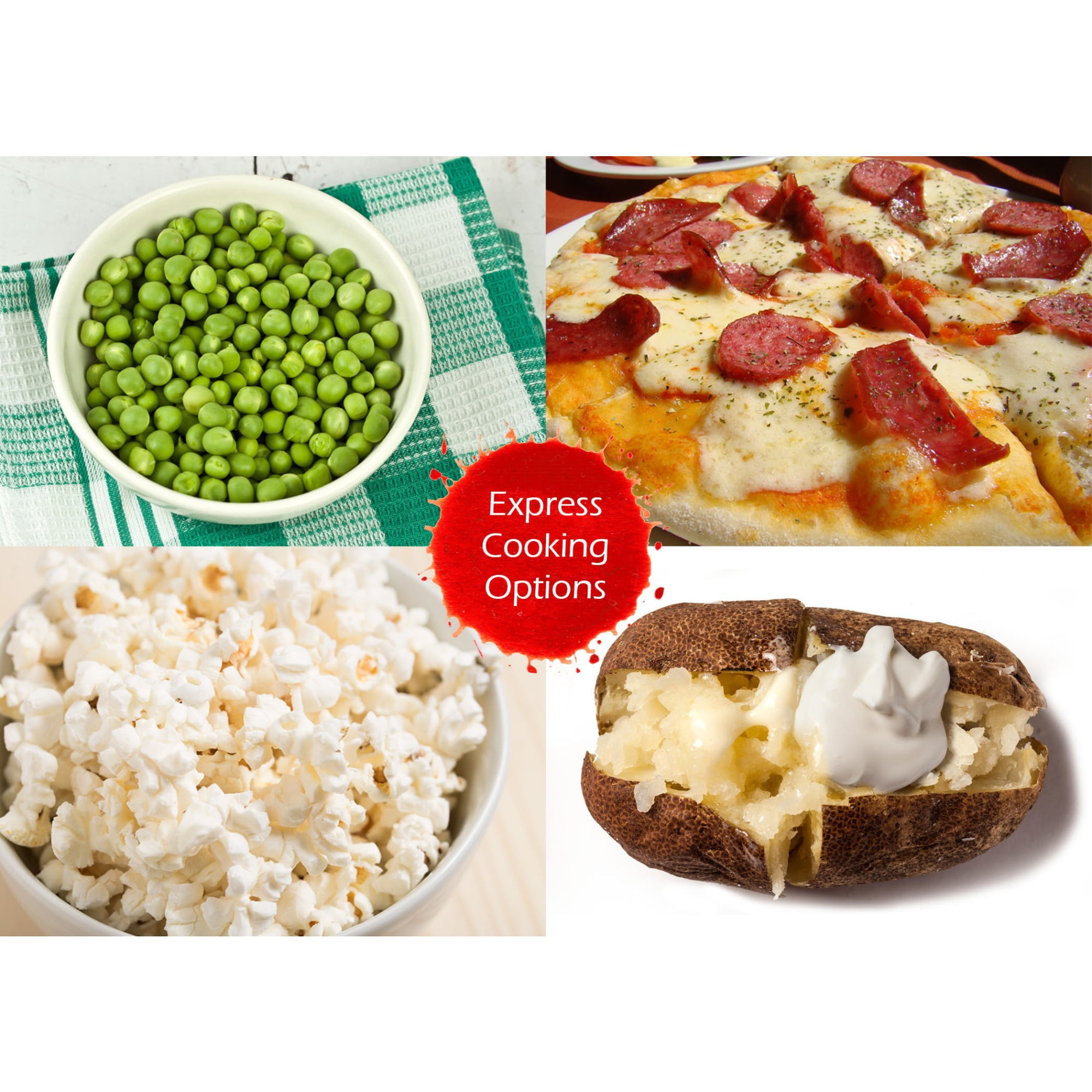 BLACK+DECKER EM925ACP-P1 0.9 Cu. Ft. Microwave With Pull Handle, White - Image 5